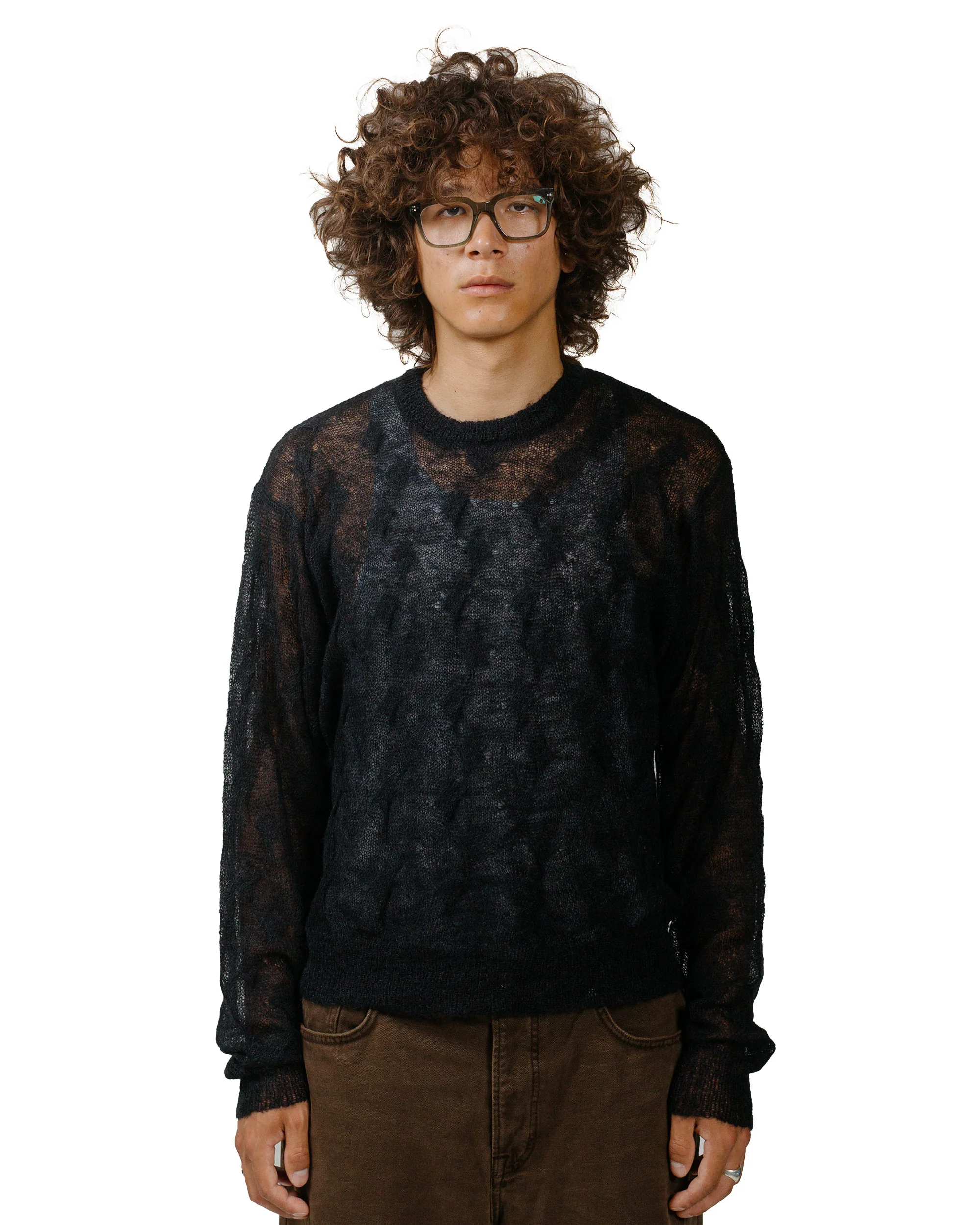 Stüssy Loose Knit Cross Cable Black - Image 2