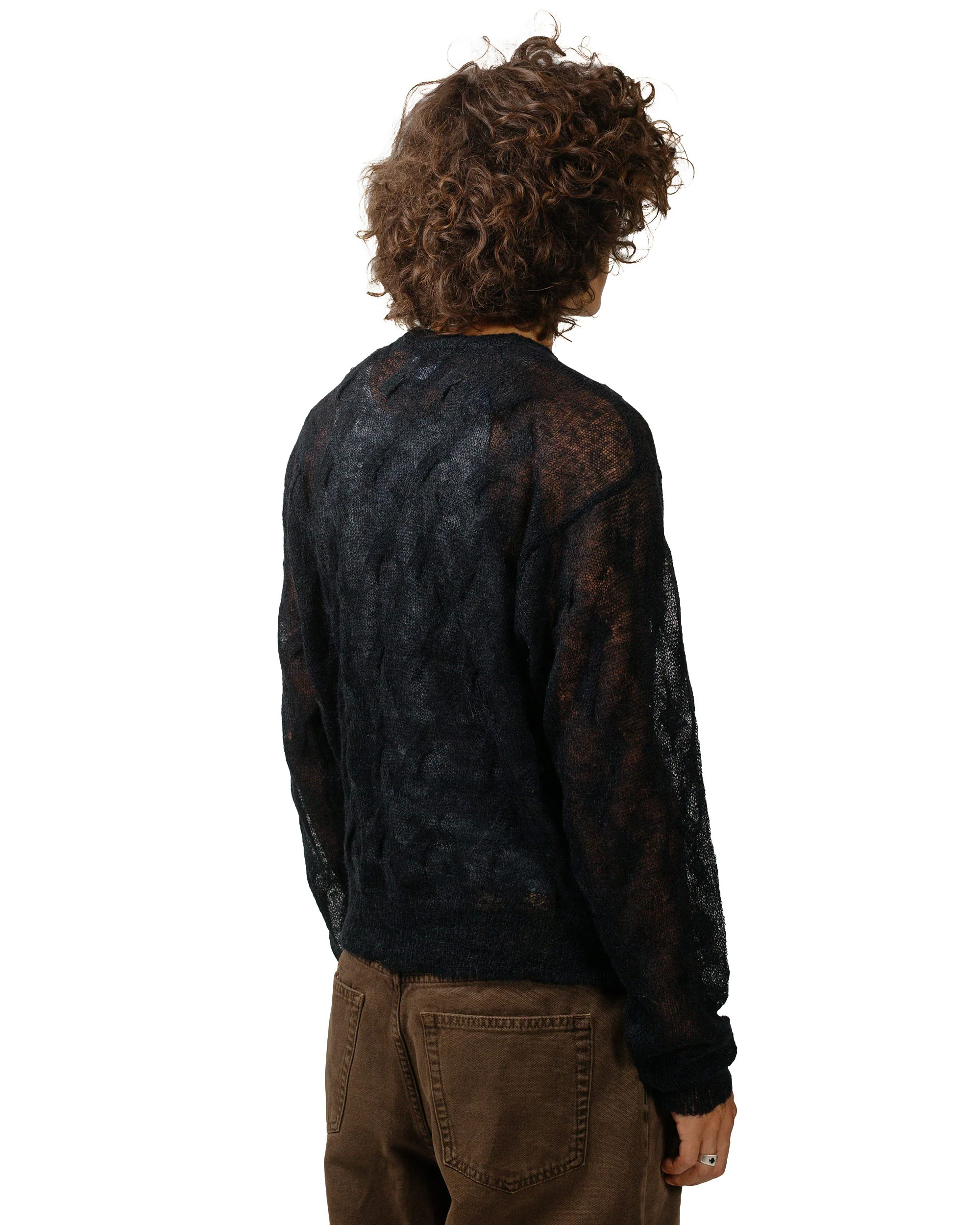 Stüssy Loose Knit Cross Cable Black - Image 3