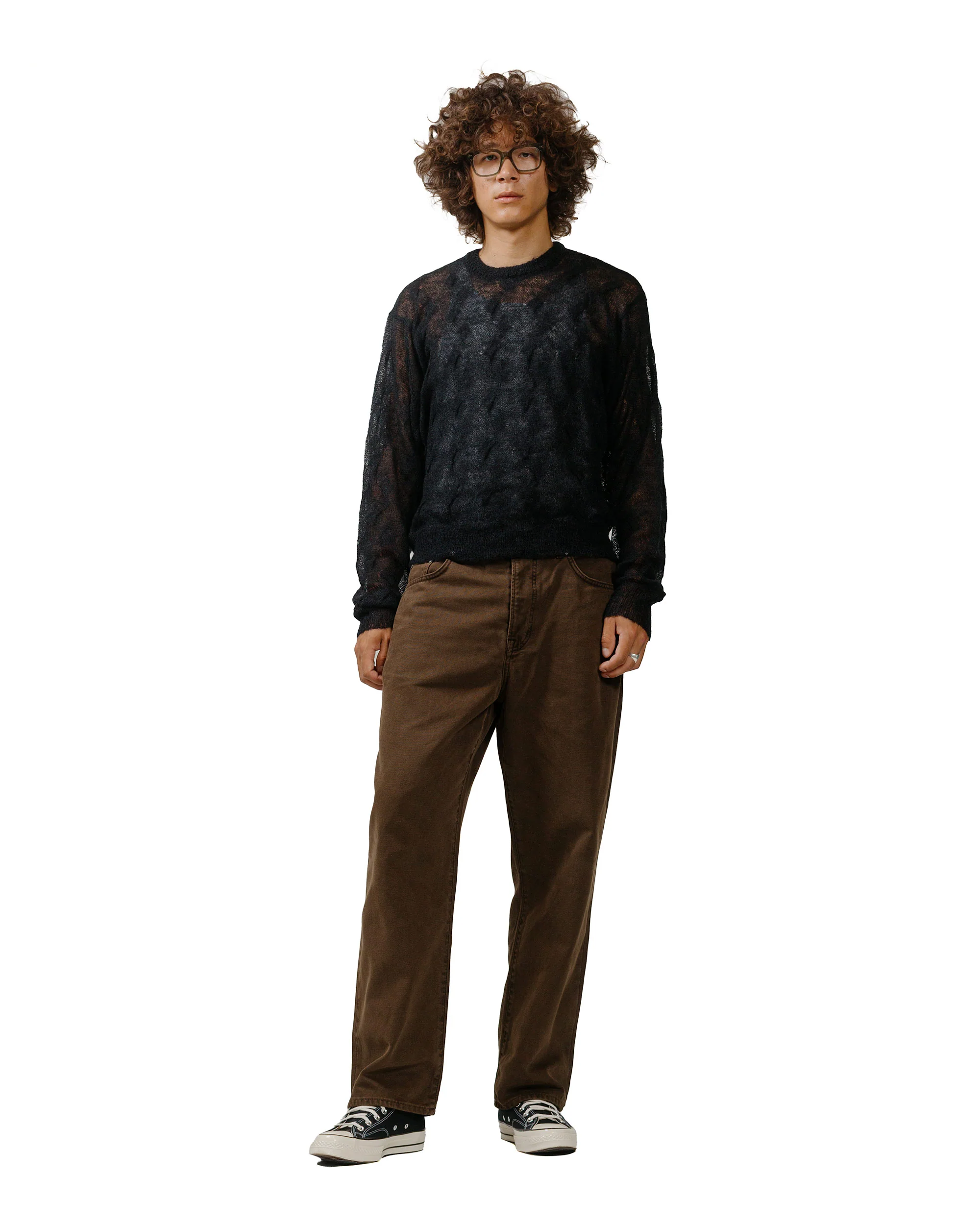 Stüssy Loose Knit Cross Cable Black - Image 4