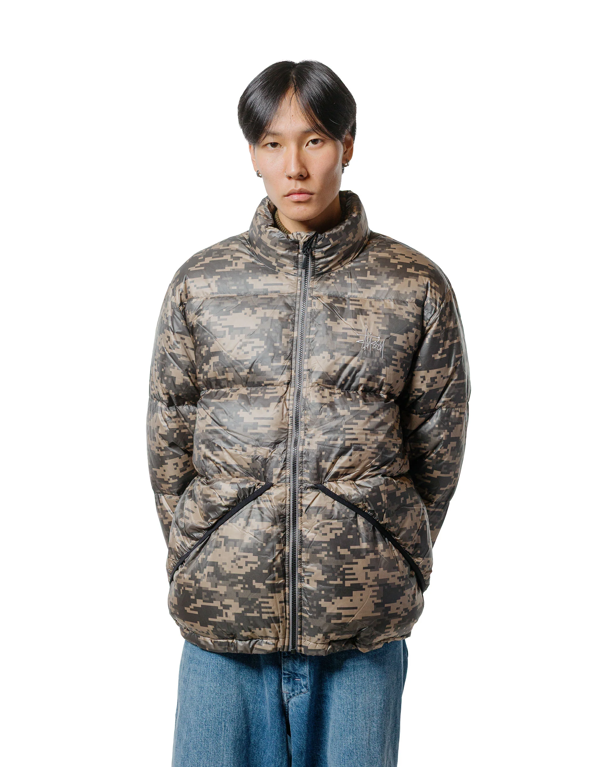 Stüssy Micro Ripstop Down Jacket Jet Digi Camo - Image 2