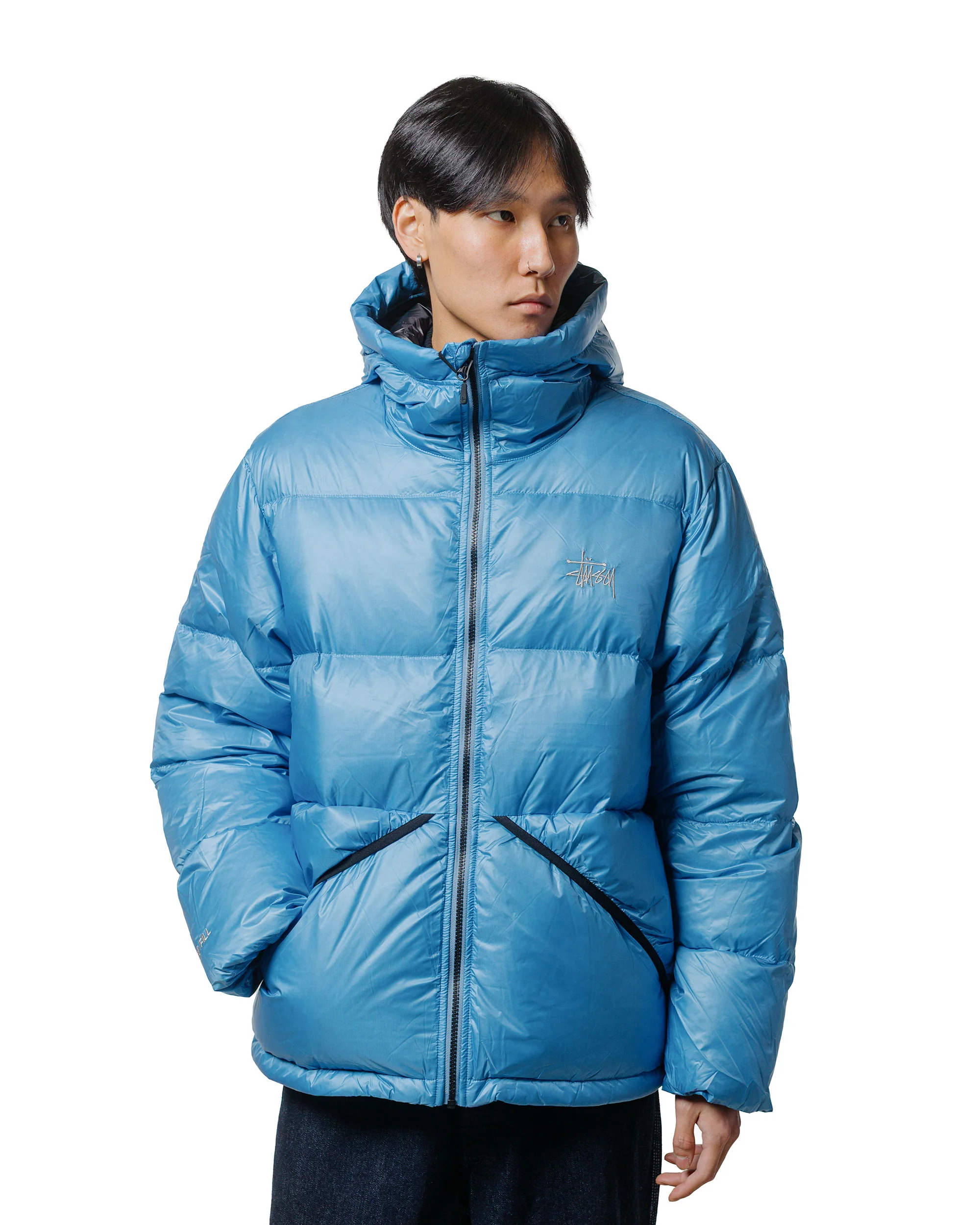 Stüssy Micro Ripstop Down Parka Sky Blue - Image 2