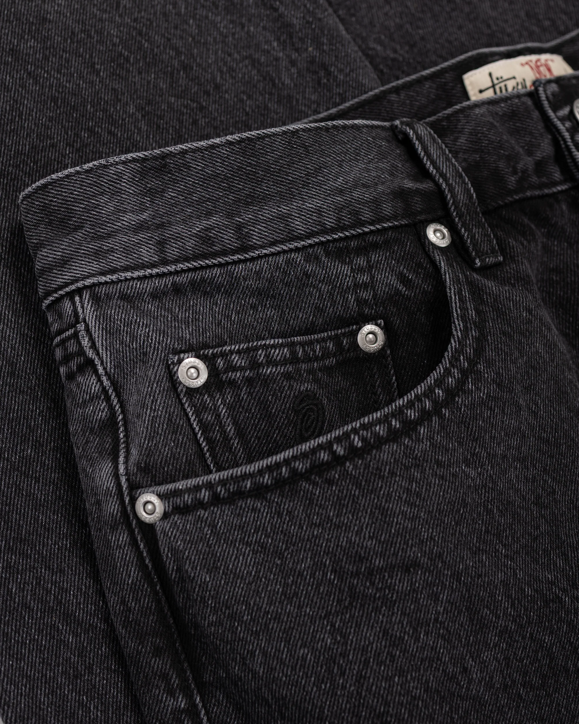 Stüssy New Classic Jeans Denim Vintage Black - Image 2