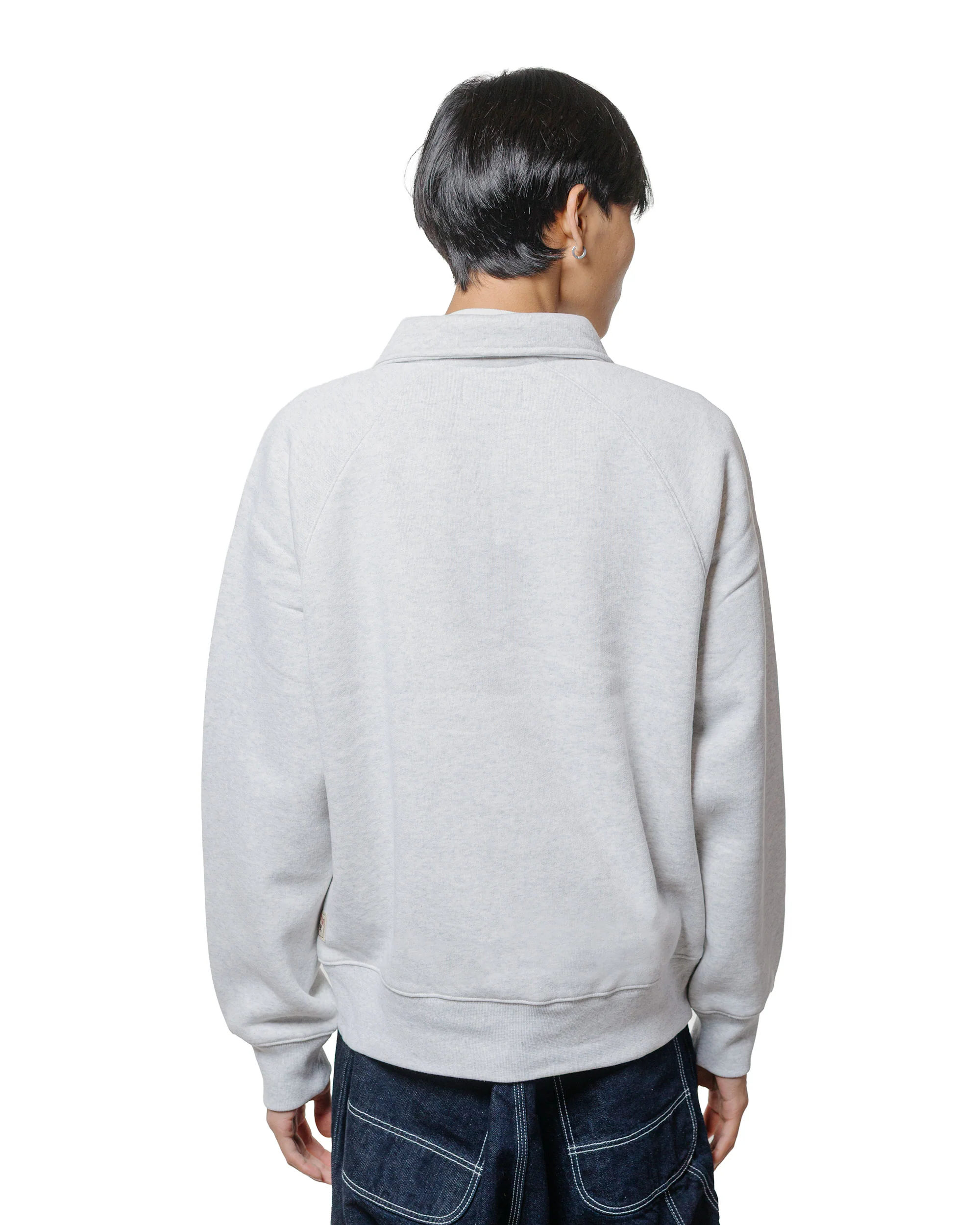 Stüssy Relaxed Half Zip Ash Heather - Image 3
