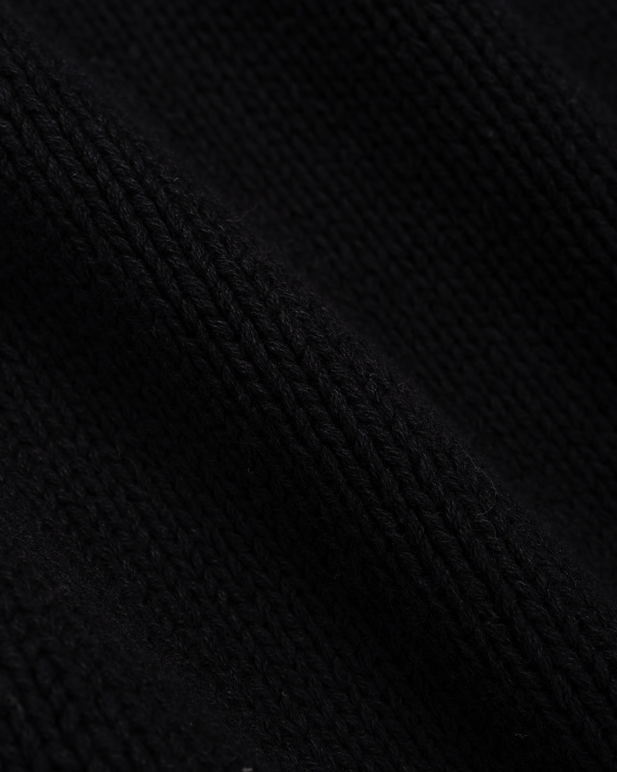 Stüssy Roll V Neck Sweater Black - Image 3