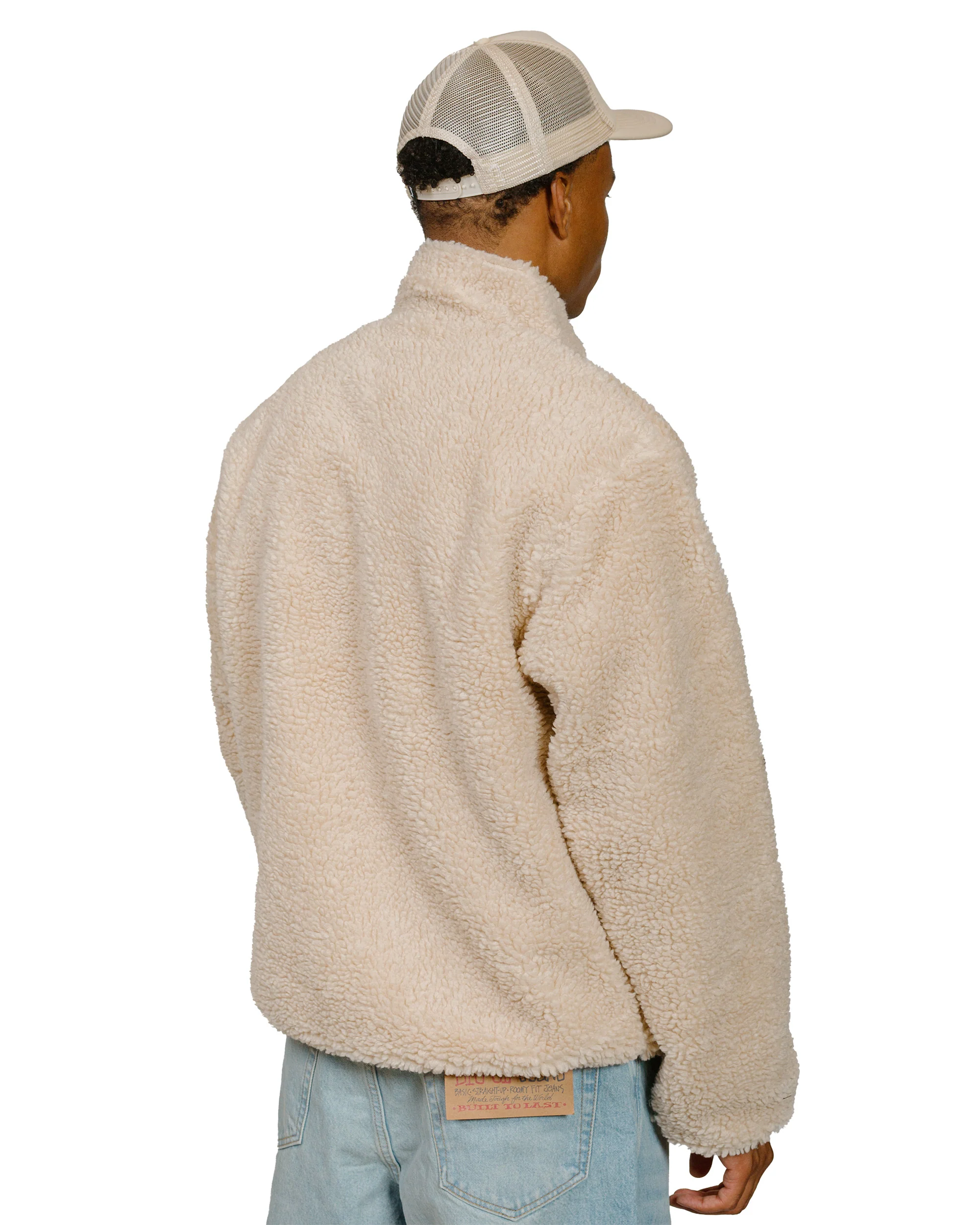 Stüssy Sherpa Reversible Jacket Natural - Image 4