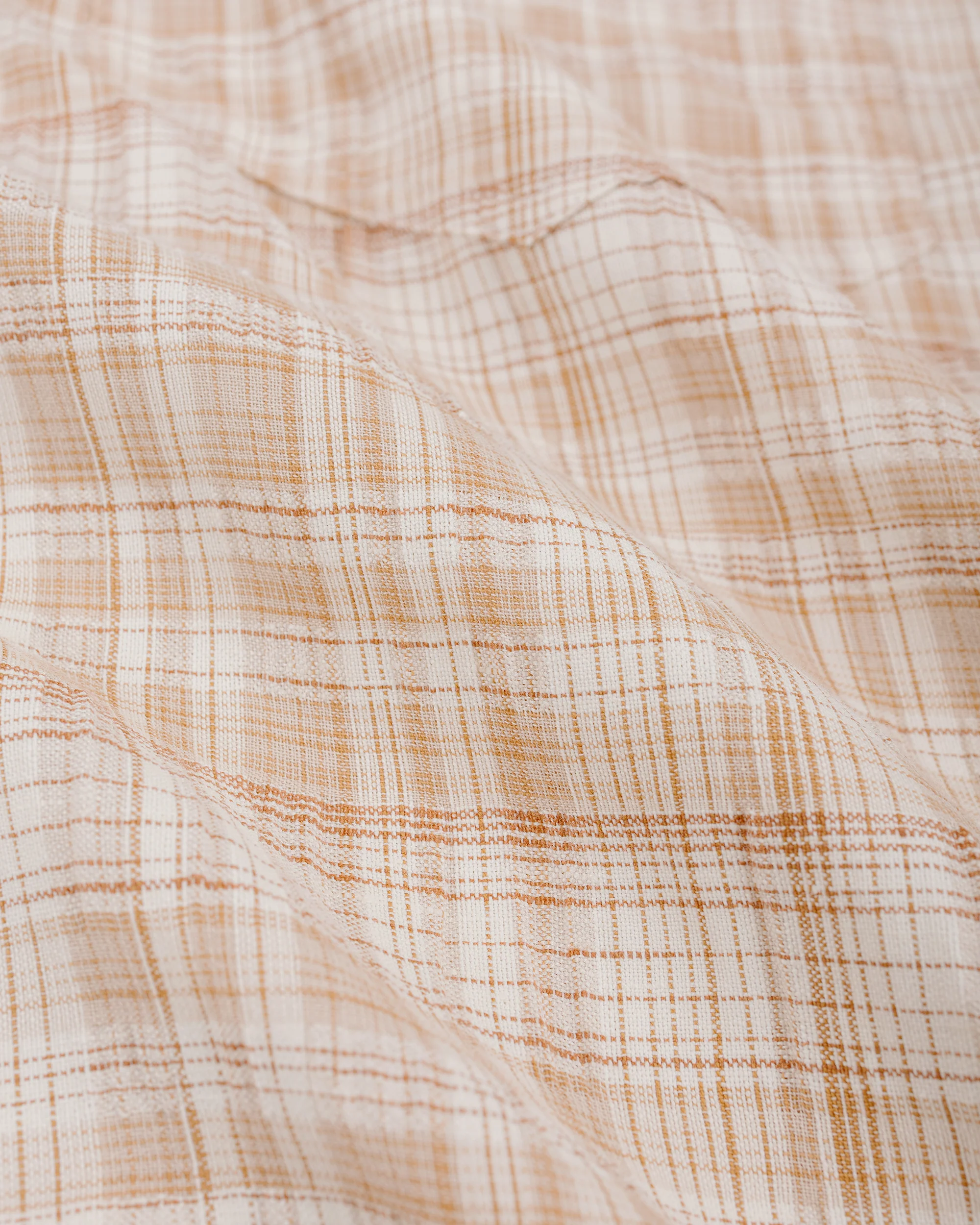 Sunflower Adam Check Shirt 150 Sand - Image 6