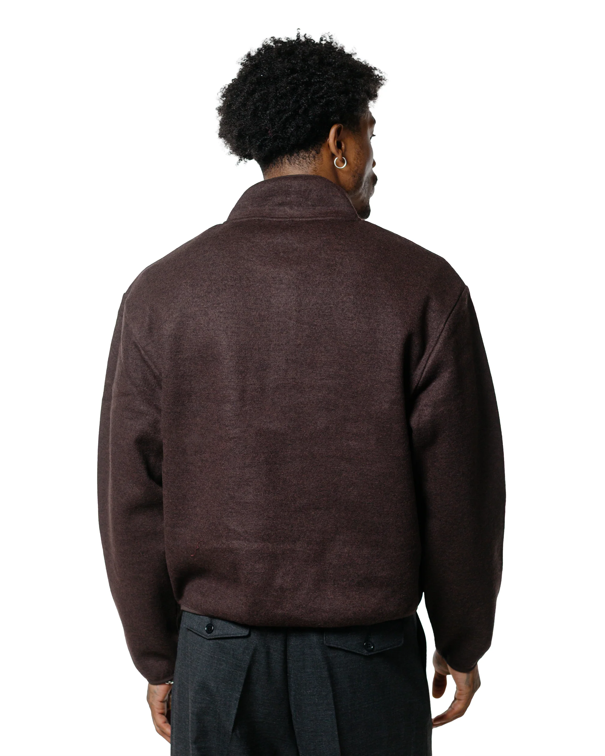 Sunflower Wool Half Zip Brown - Image 3