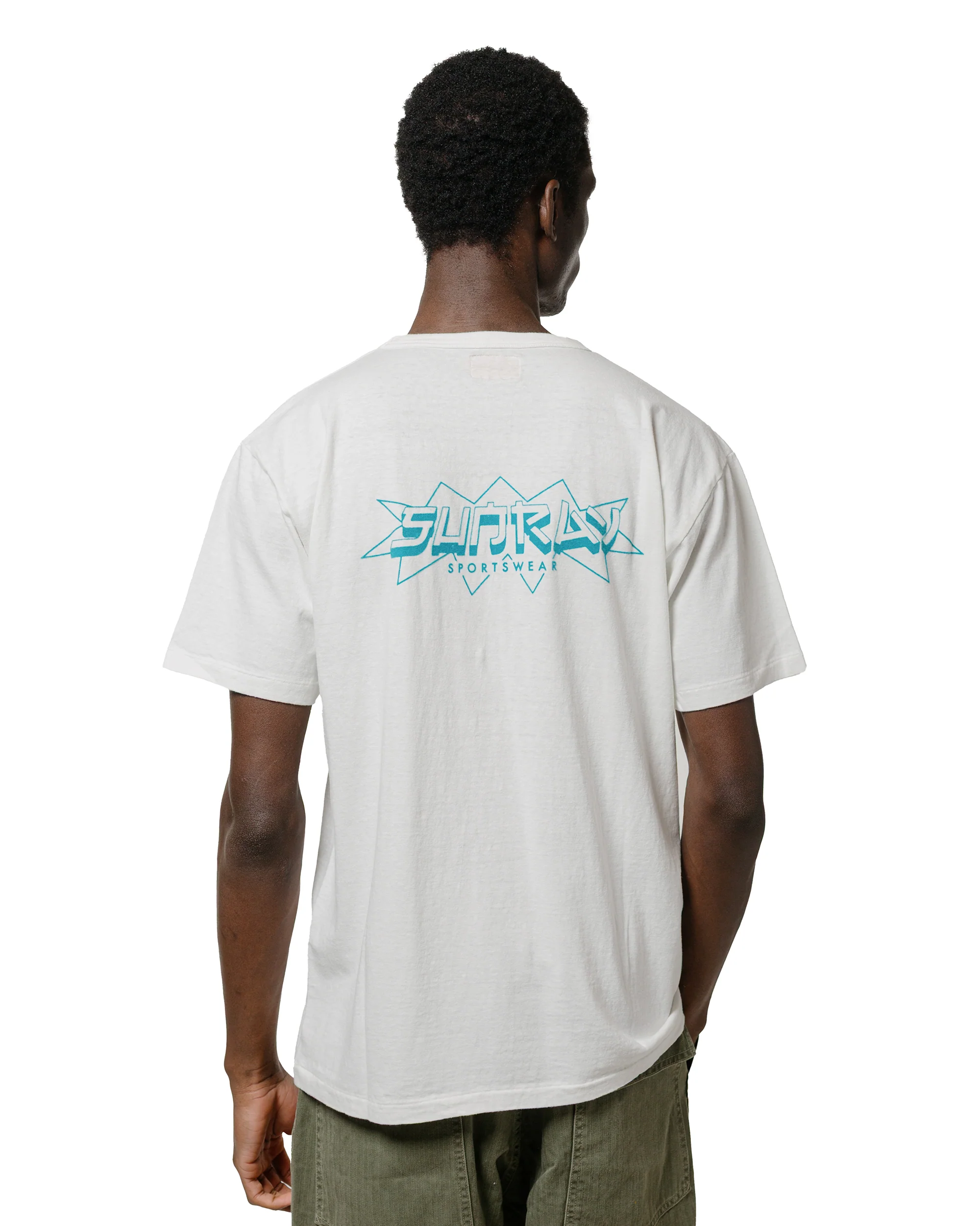 Sunray Sportswear Frokey Celebratory Haleiwa SS Off White/Blue Print - Image 2