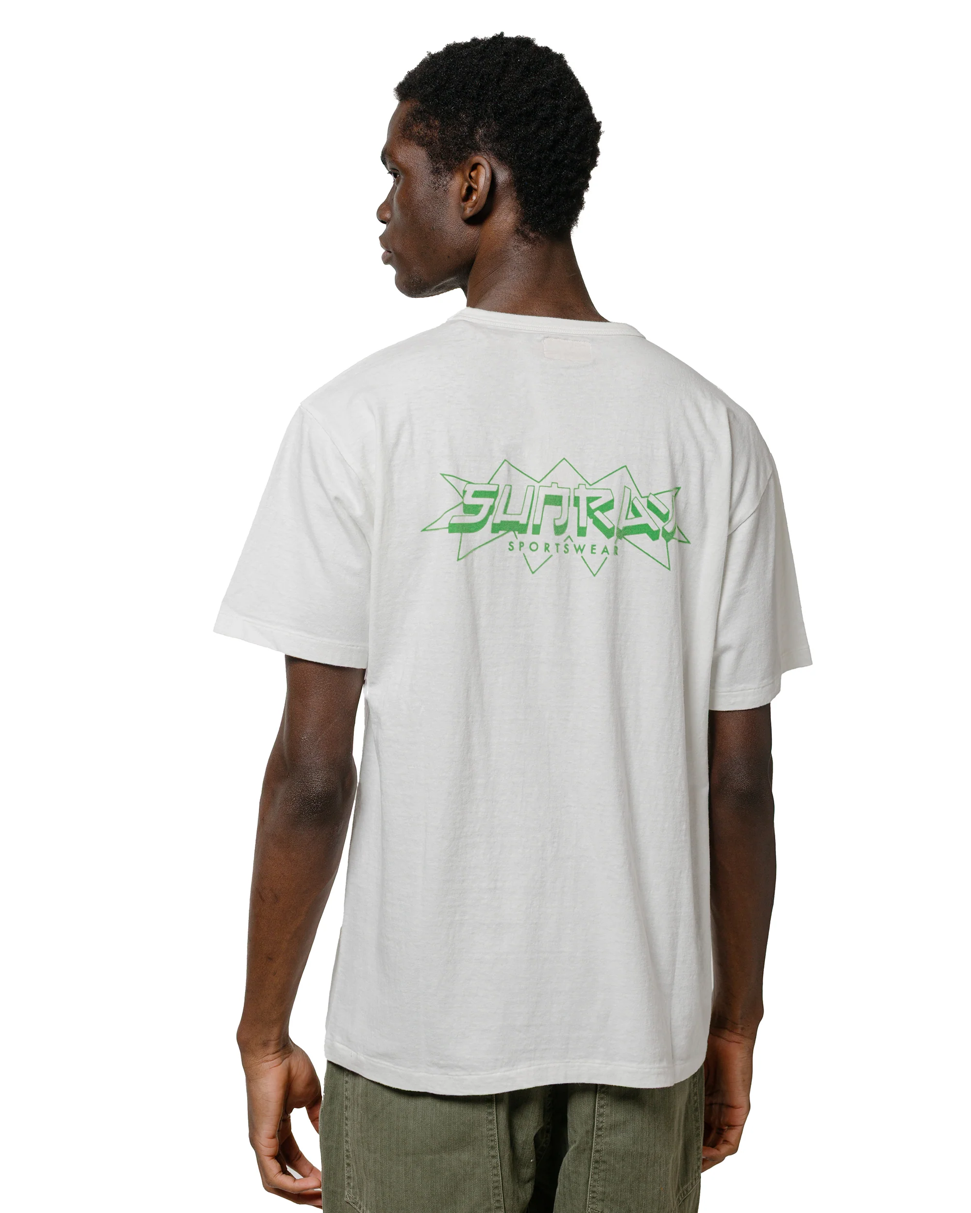 Sunray Sportswear Frokey Celebratory Haleiwa SS Off White/Green Print - Image 2