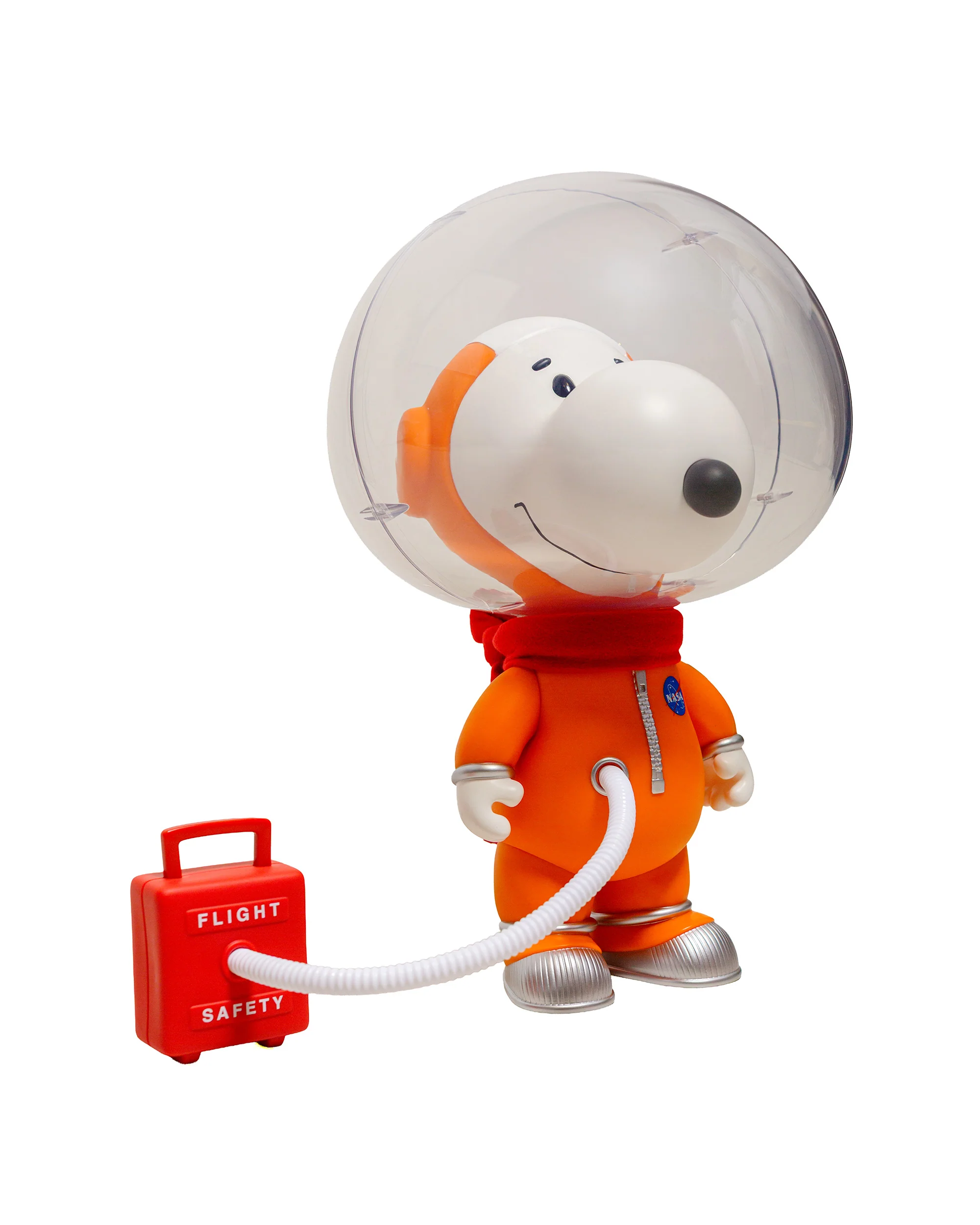 Super7 Peanuts SuperSize Vinyl Snoopy (Orange Spacesuit) - Image 2