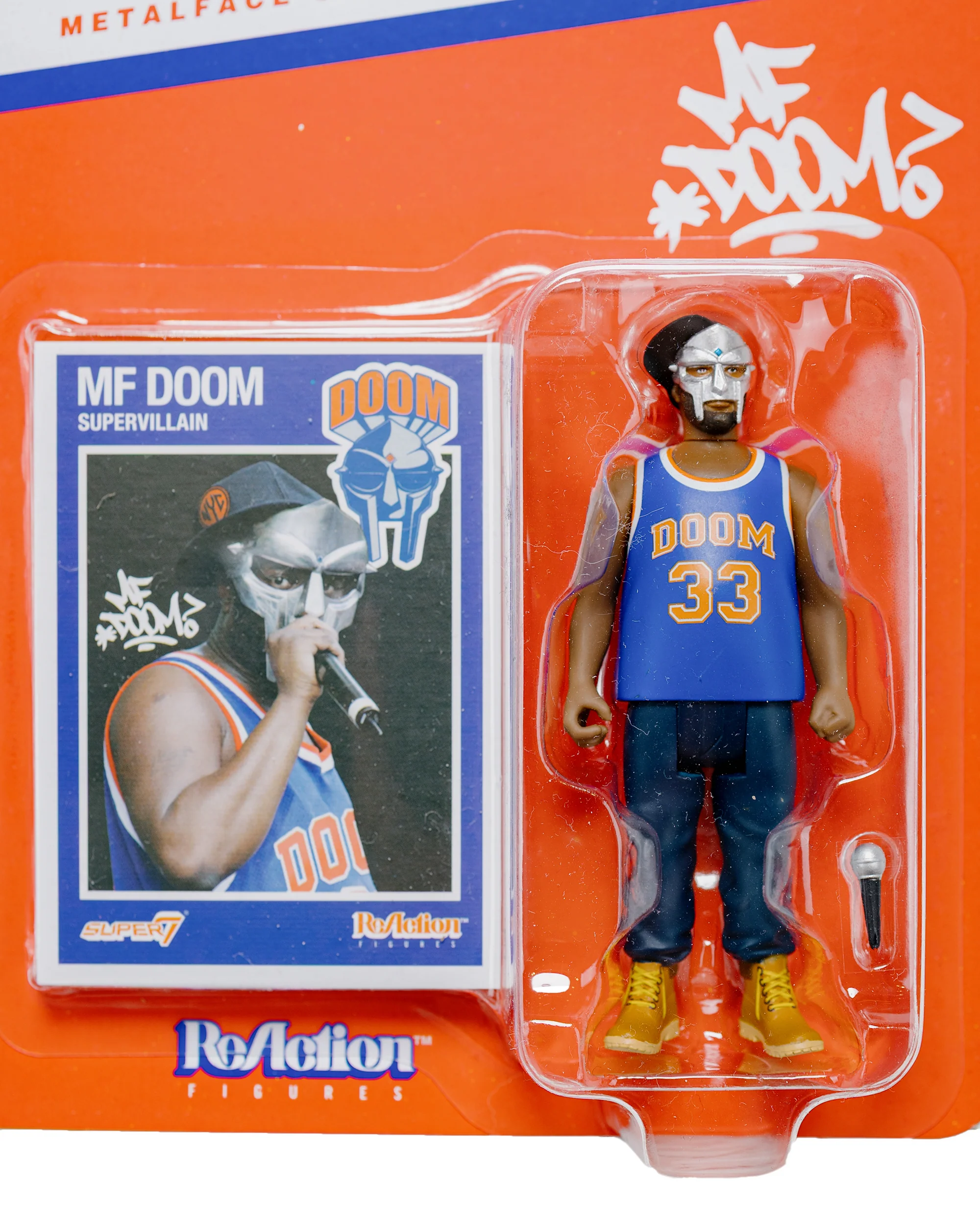 Super7 MF DOOM ReAction Wave 3 NYC w/ Trading Card - Image 2