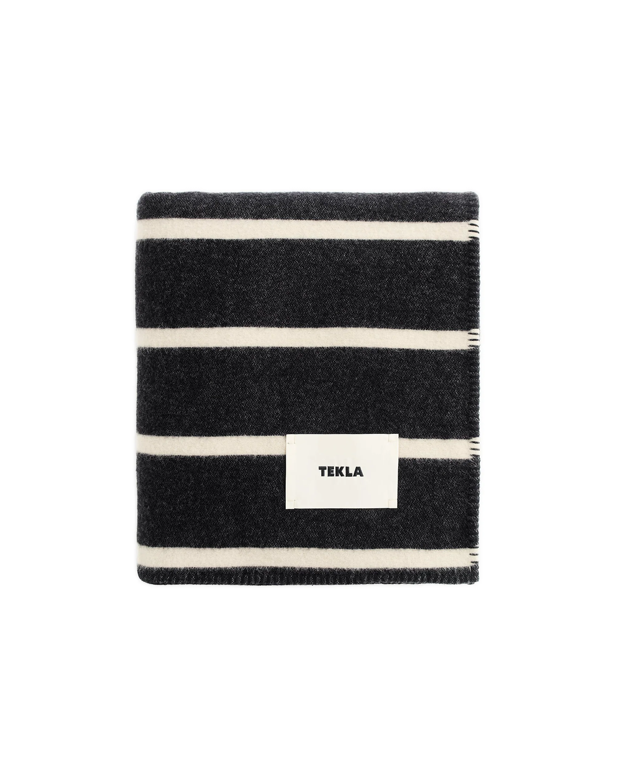 Tekla Lambswool Blanket Starling Stripes