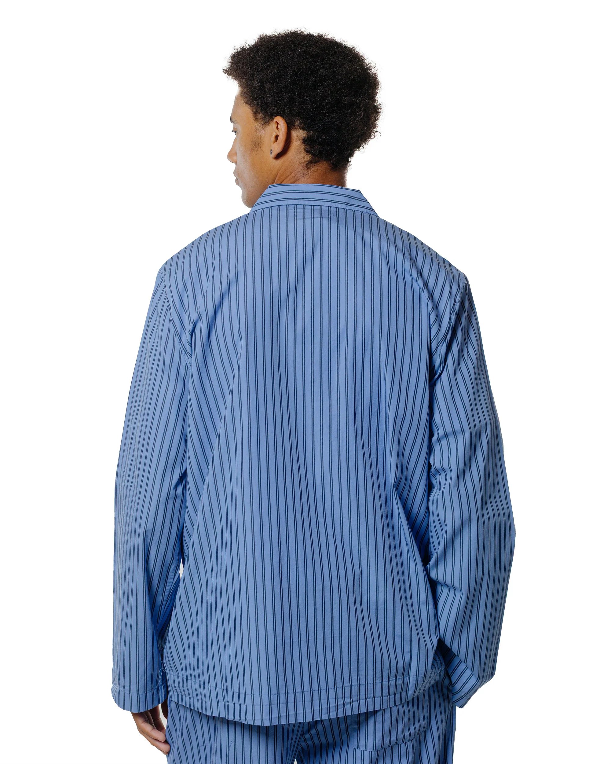 Tekla Poplin Pyjama Shirt Boro Stripes - Image 3