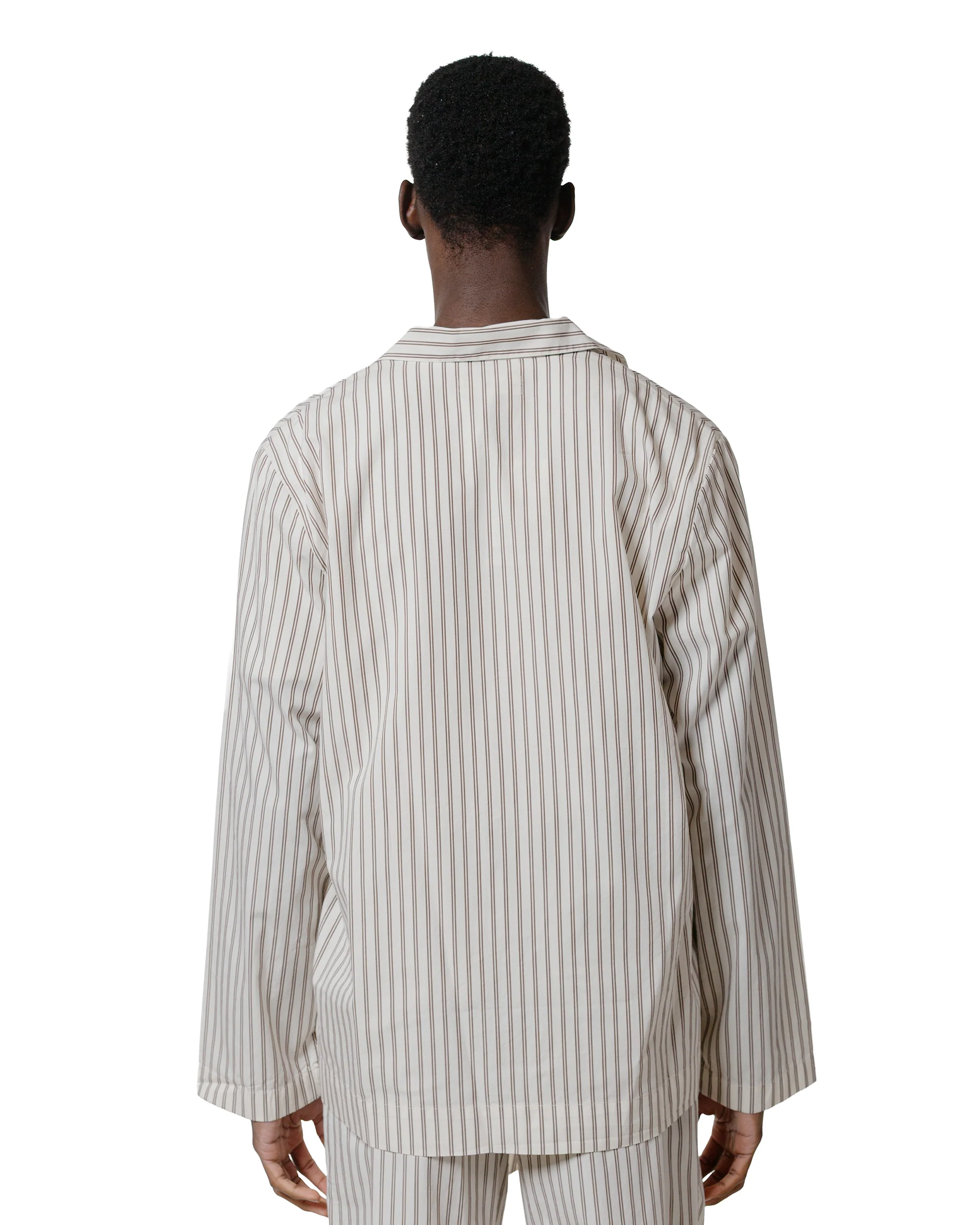 Tekla Poplin Pyjama Shirt Hopper Stripes - Image 3