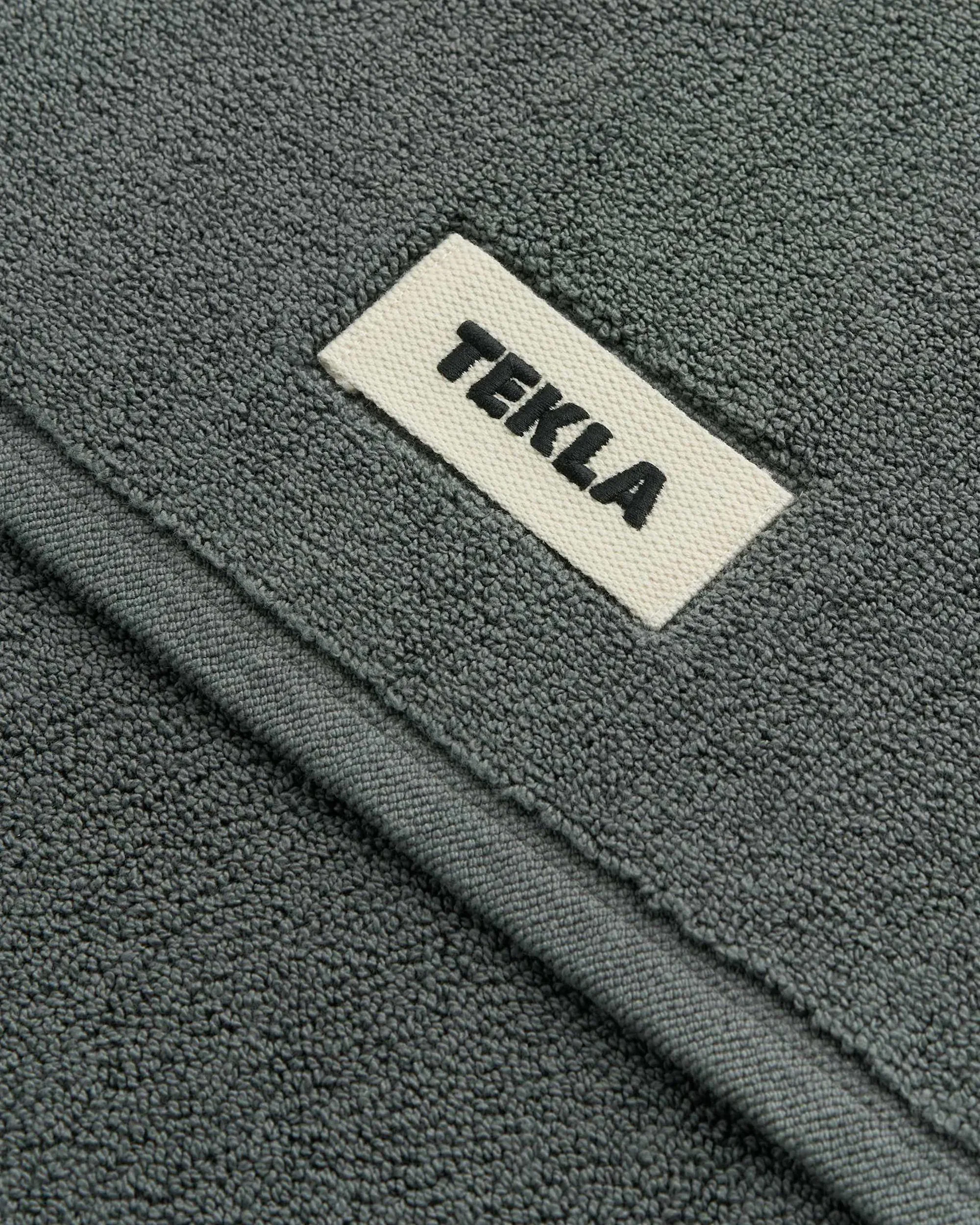 Tekla Terry Bath Mat Charcoal Grey - Image 2