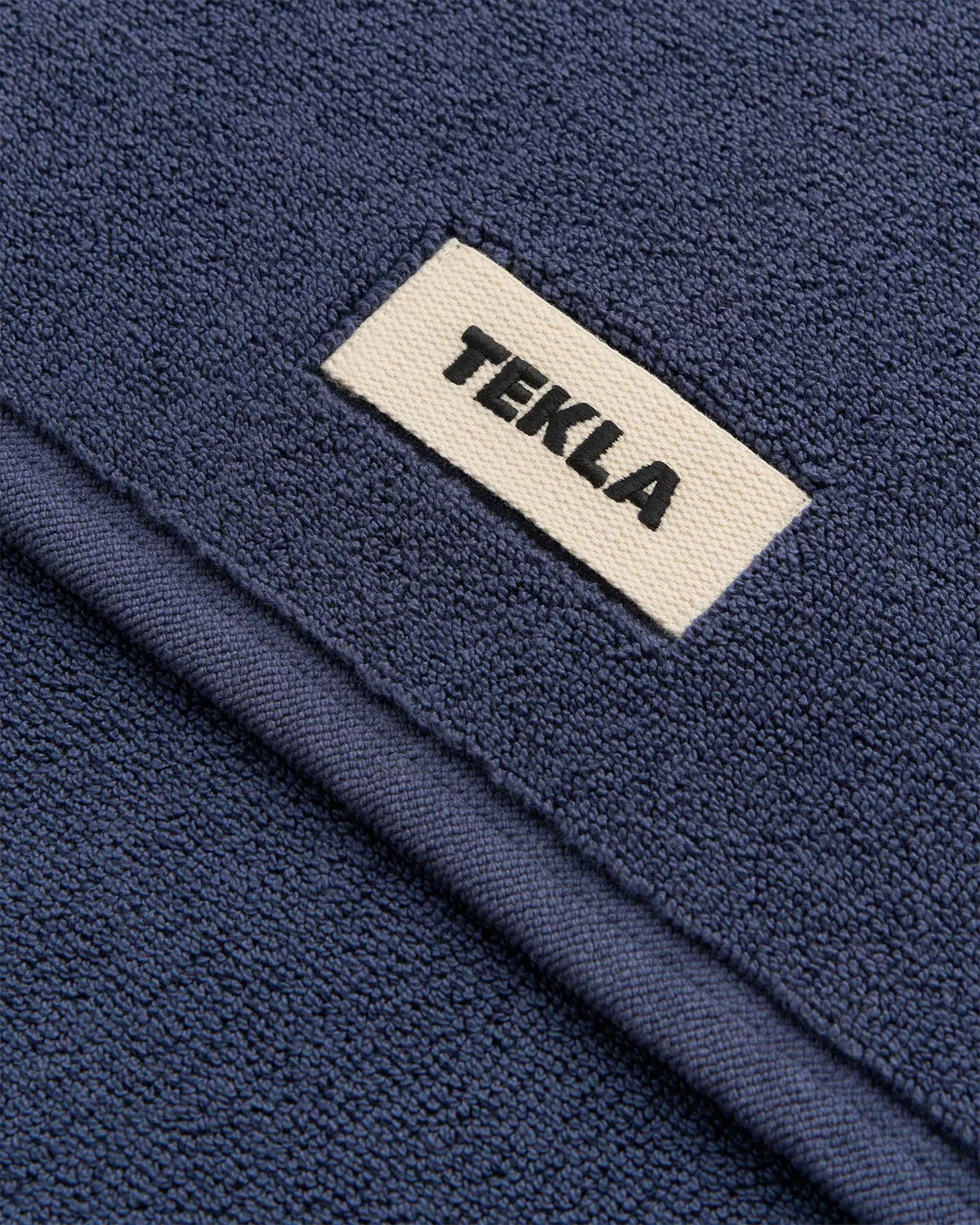 Tekla Terry Bath Mat Navy - Image 2