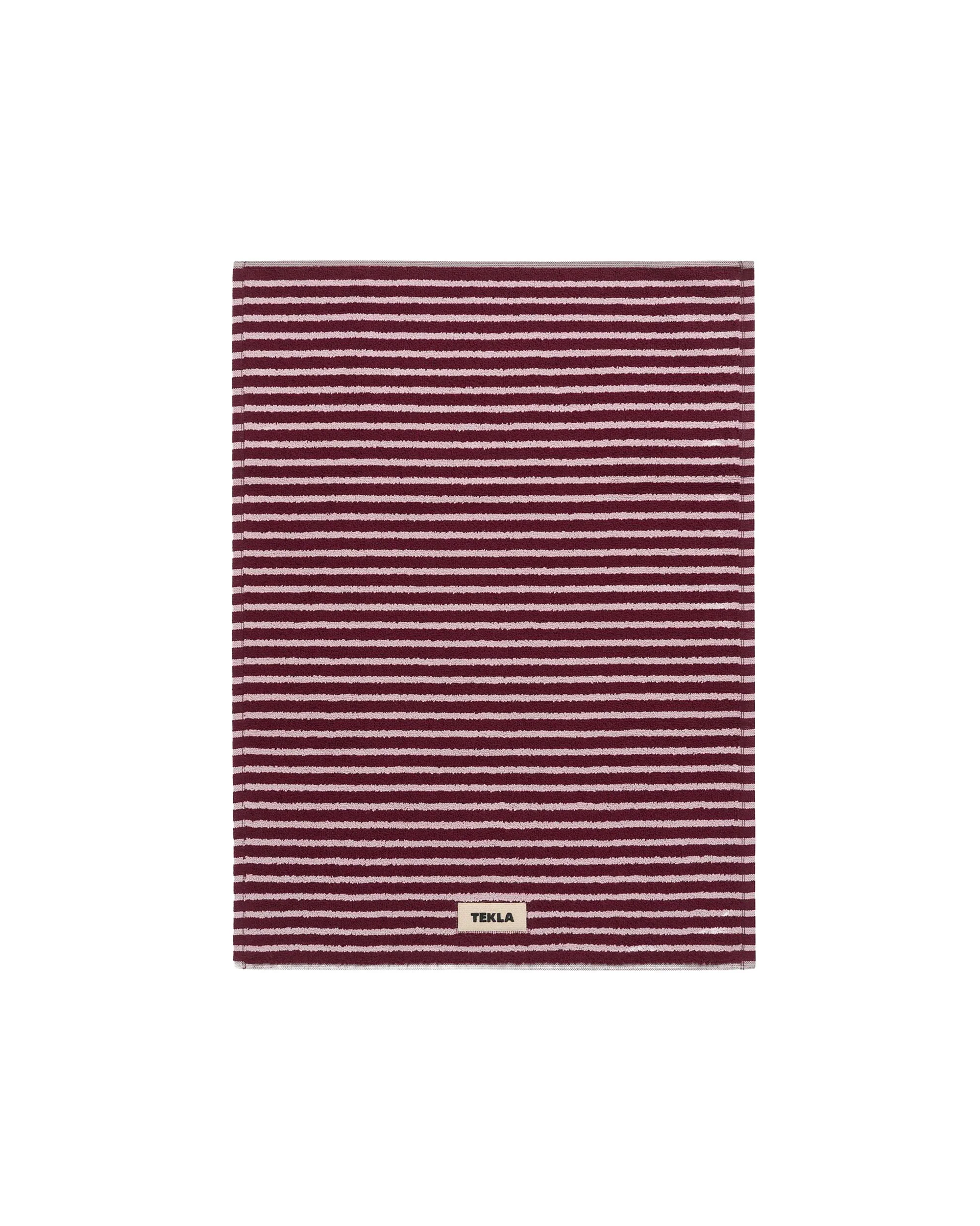 Tekla Terry Bath Mat Red&Rose