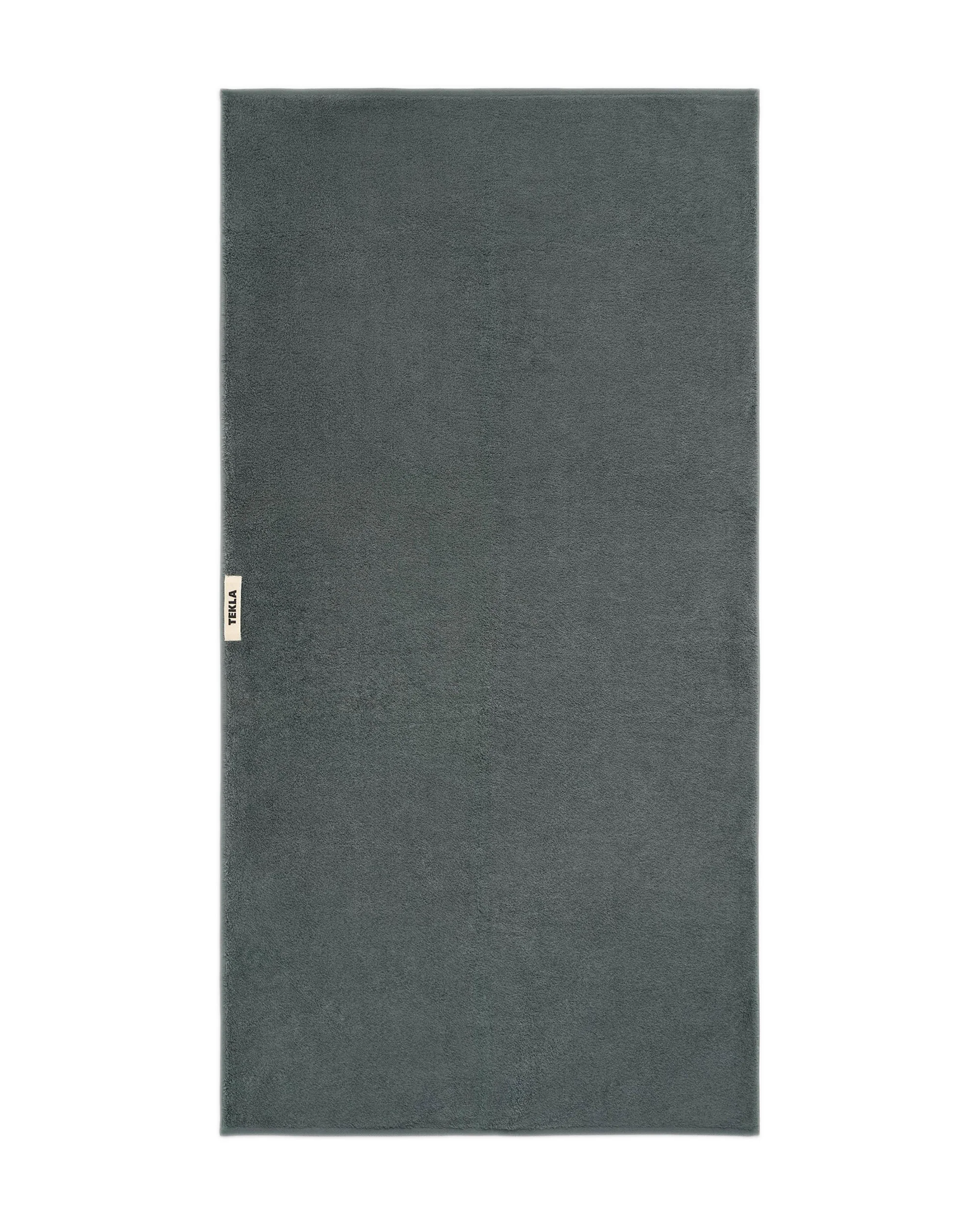 Tekla Terry Bath Towel Charcoal Grey - Image 2