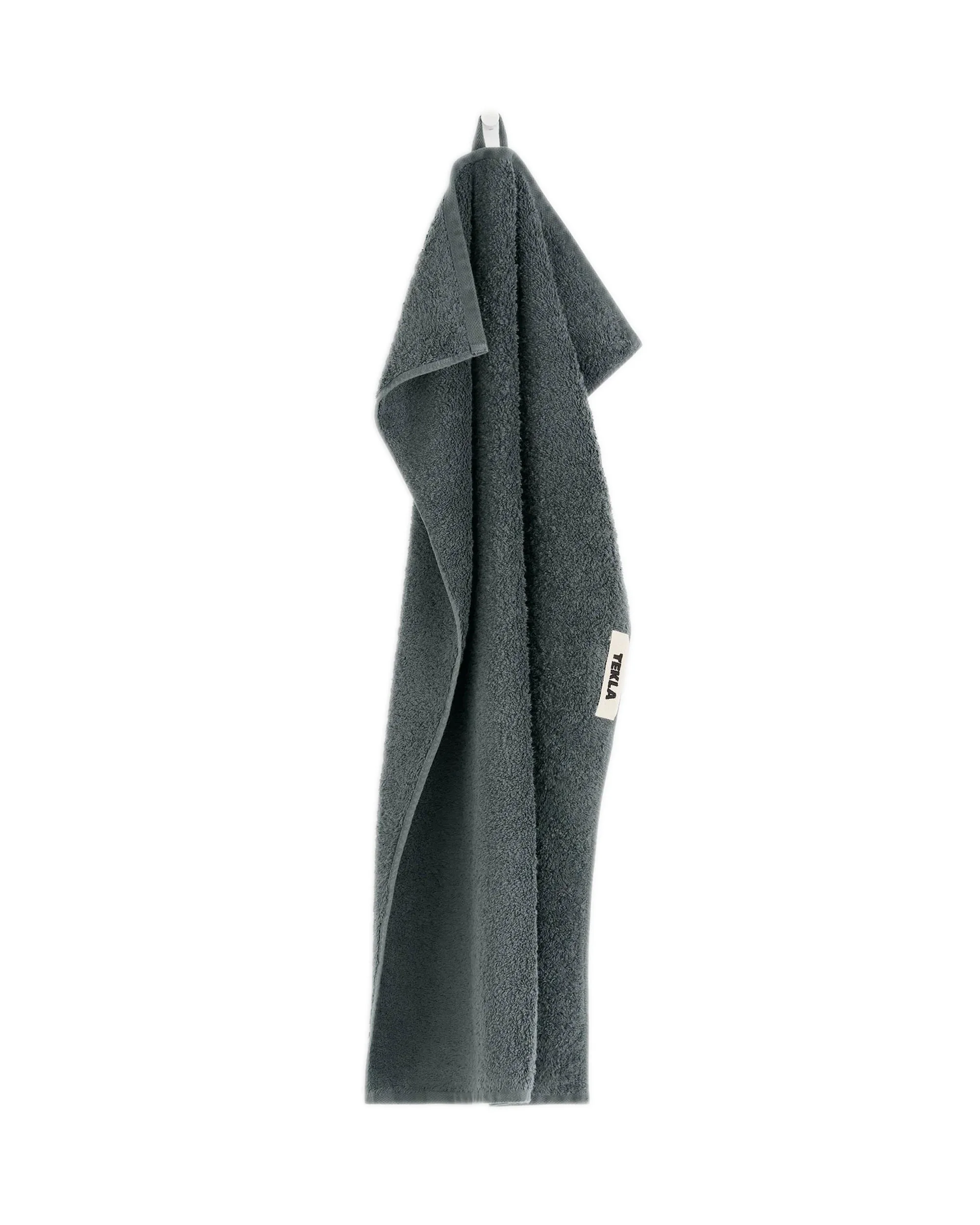 Tekla Terry Bath Towel Charcoal Grey - Image 3