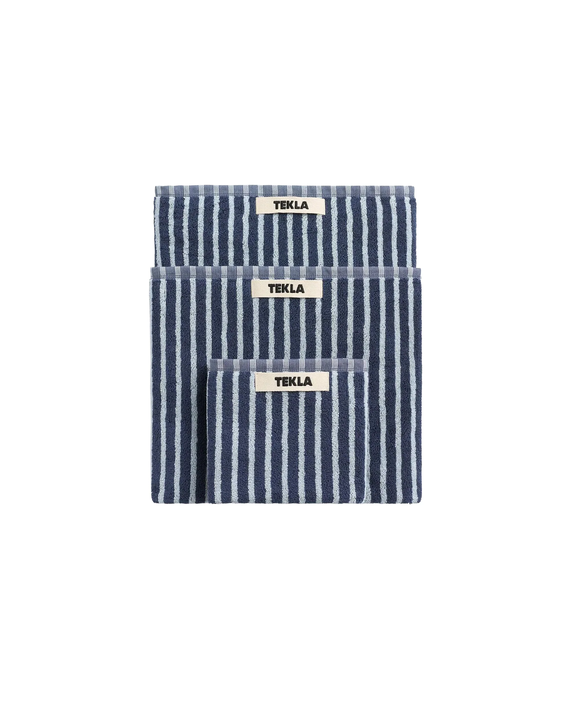 Tekla Terry Bath Towel River Stripes