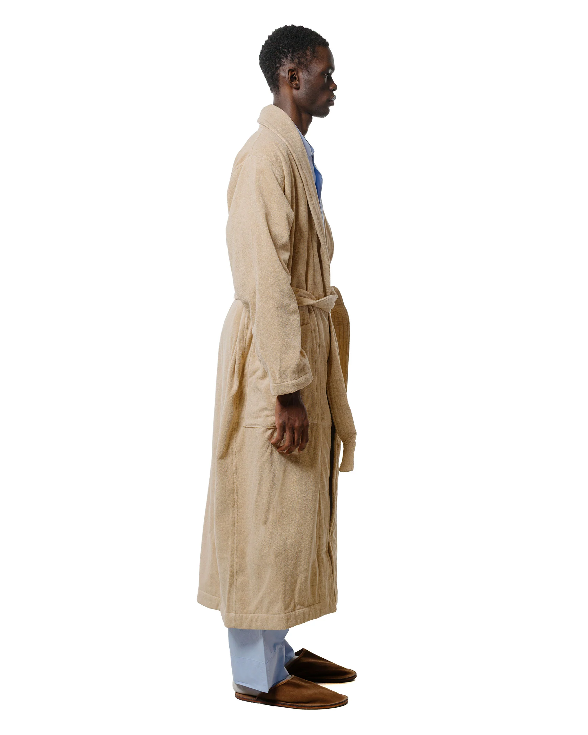 Tekla Terry Classic Bathrobe Sienna - Image 3