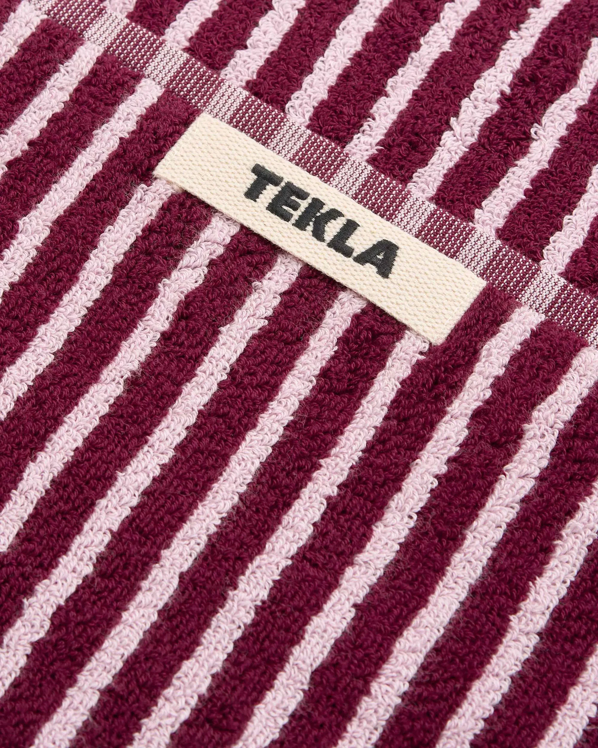 Tekla Terry Washcloth Red & Rose - Image 2