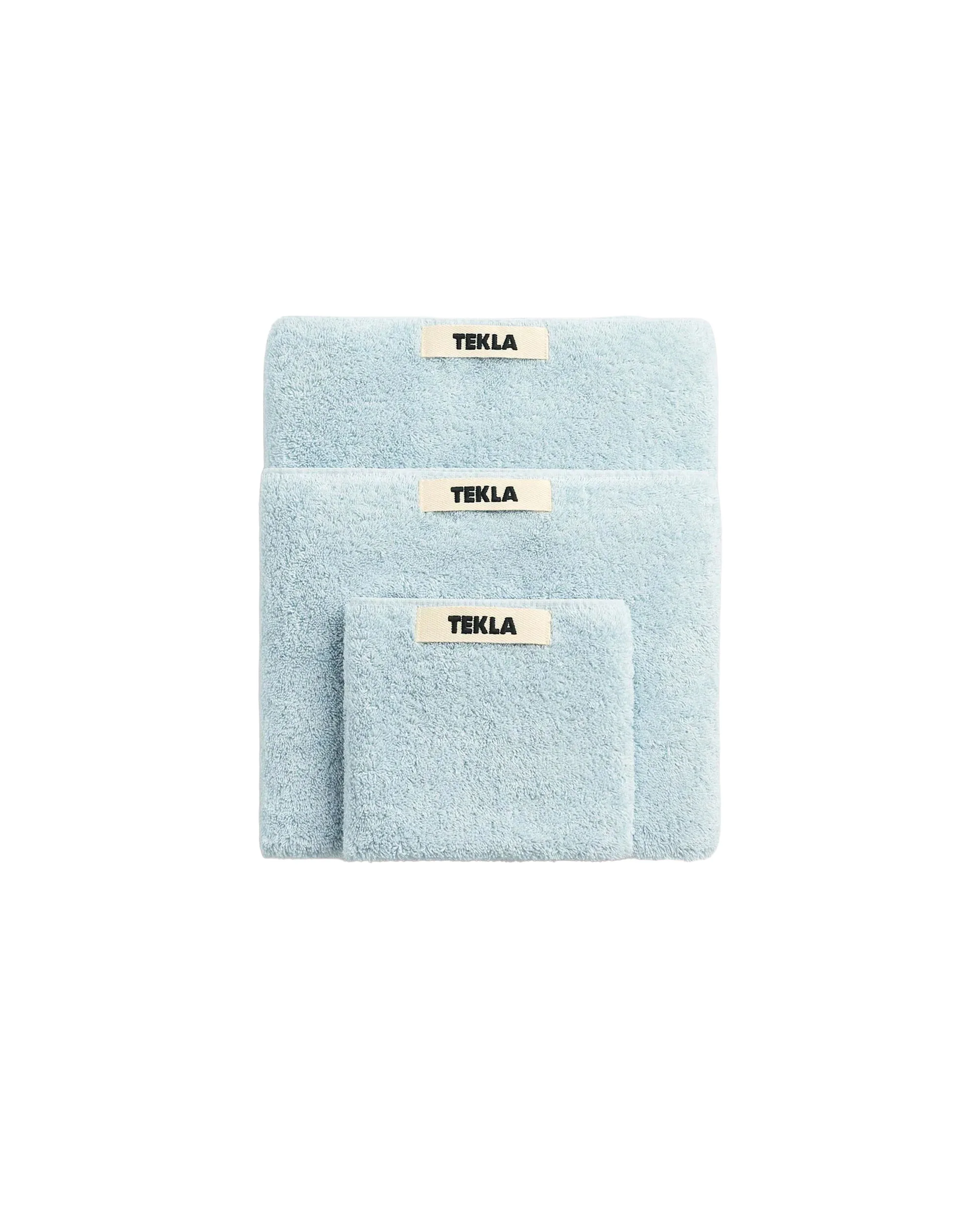 Tekla Terry Washcloth Sky Blue