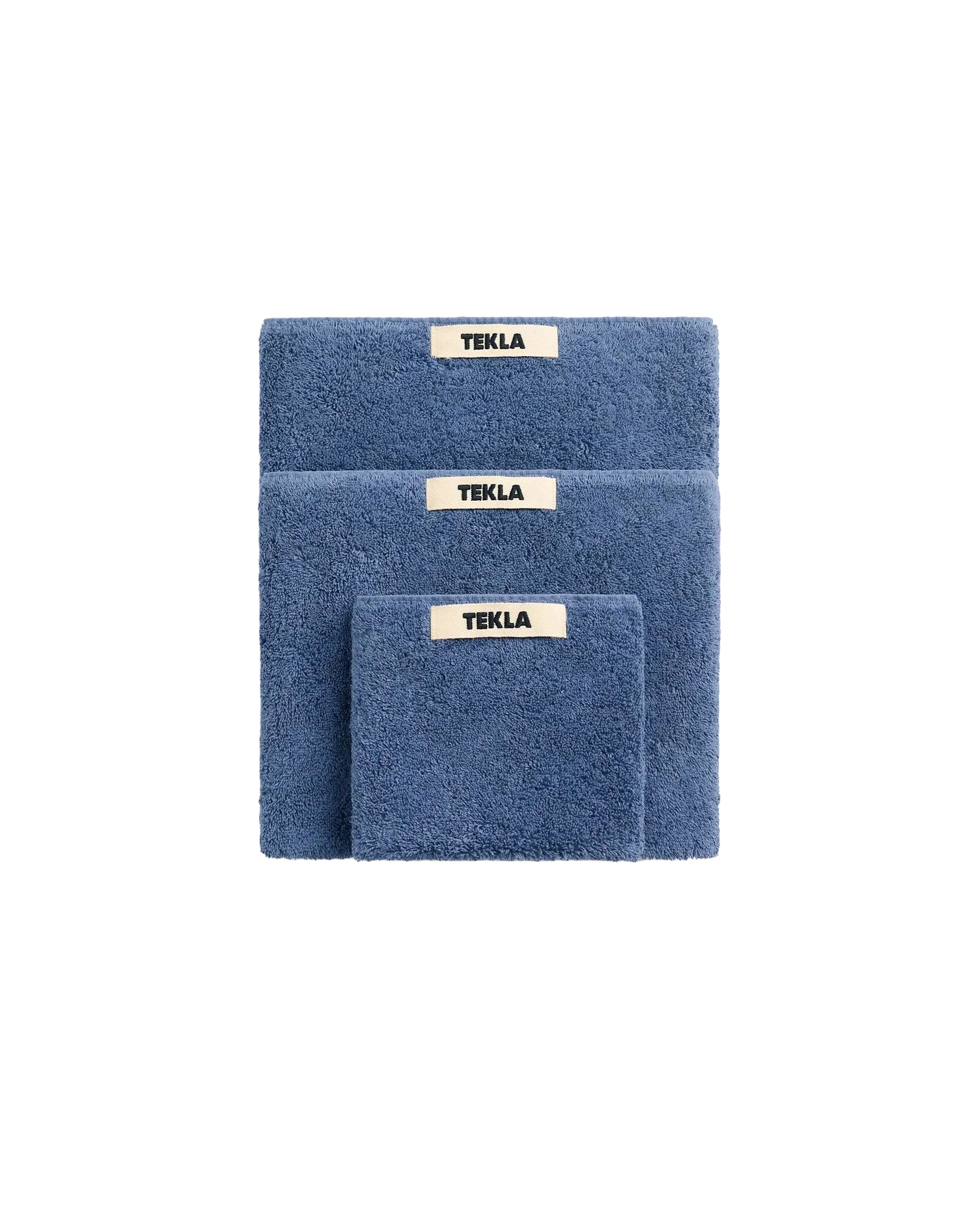 Tekla Terry Washcloth Storm Blue