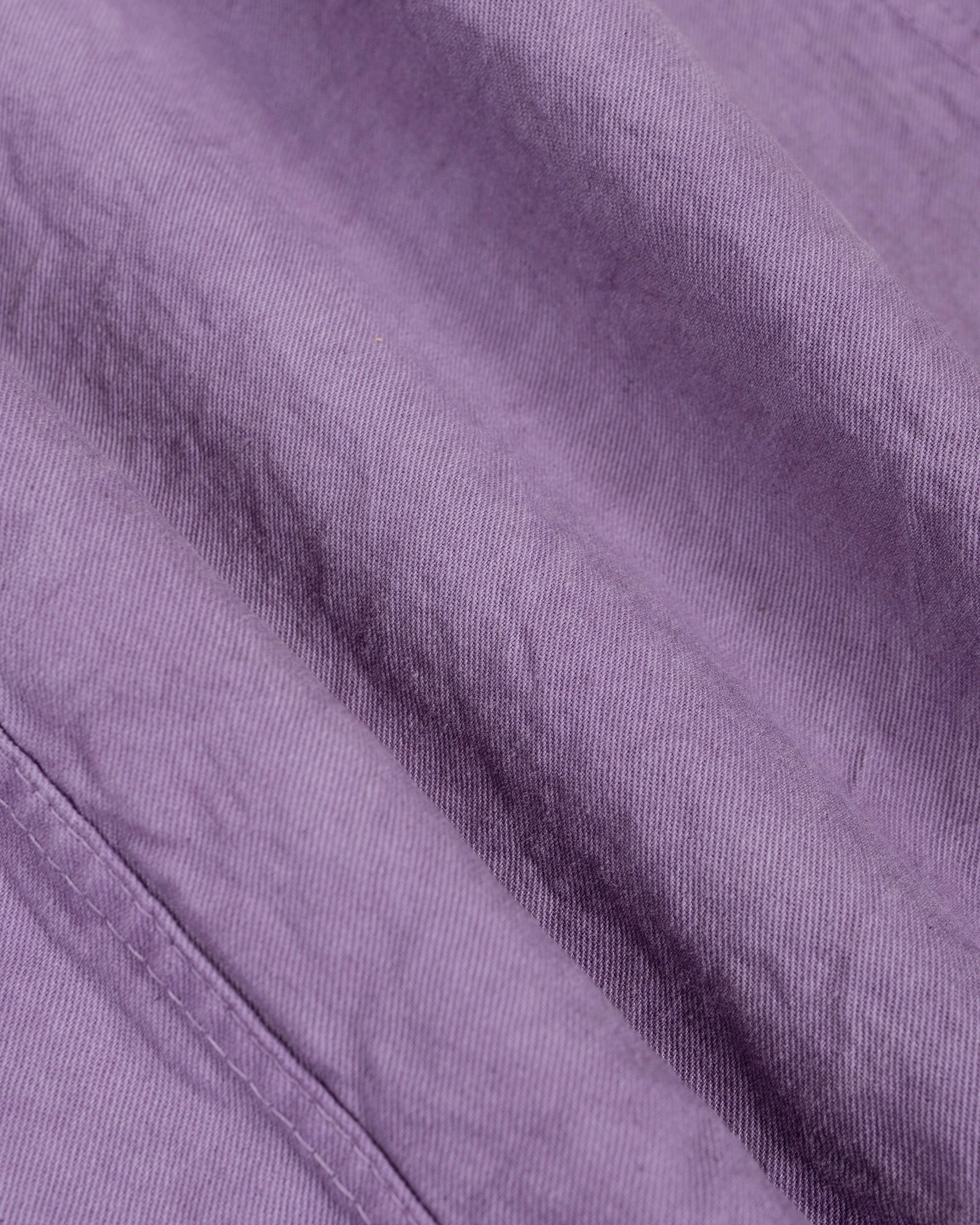 Tender Type 401 Pleat Pocket Shirt Cotton Drop Cloth Purple Logwood - Image 6