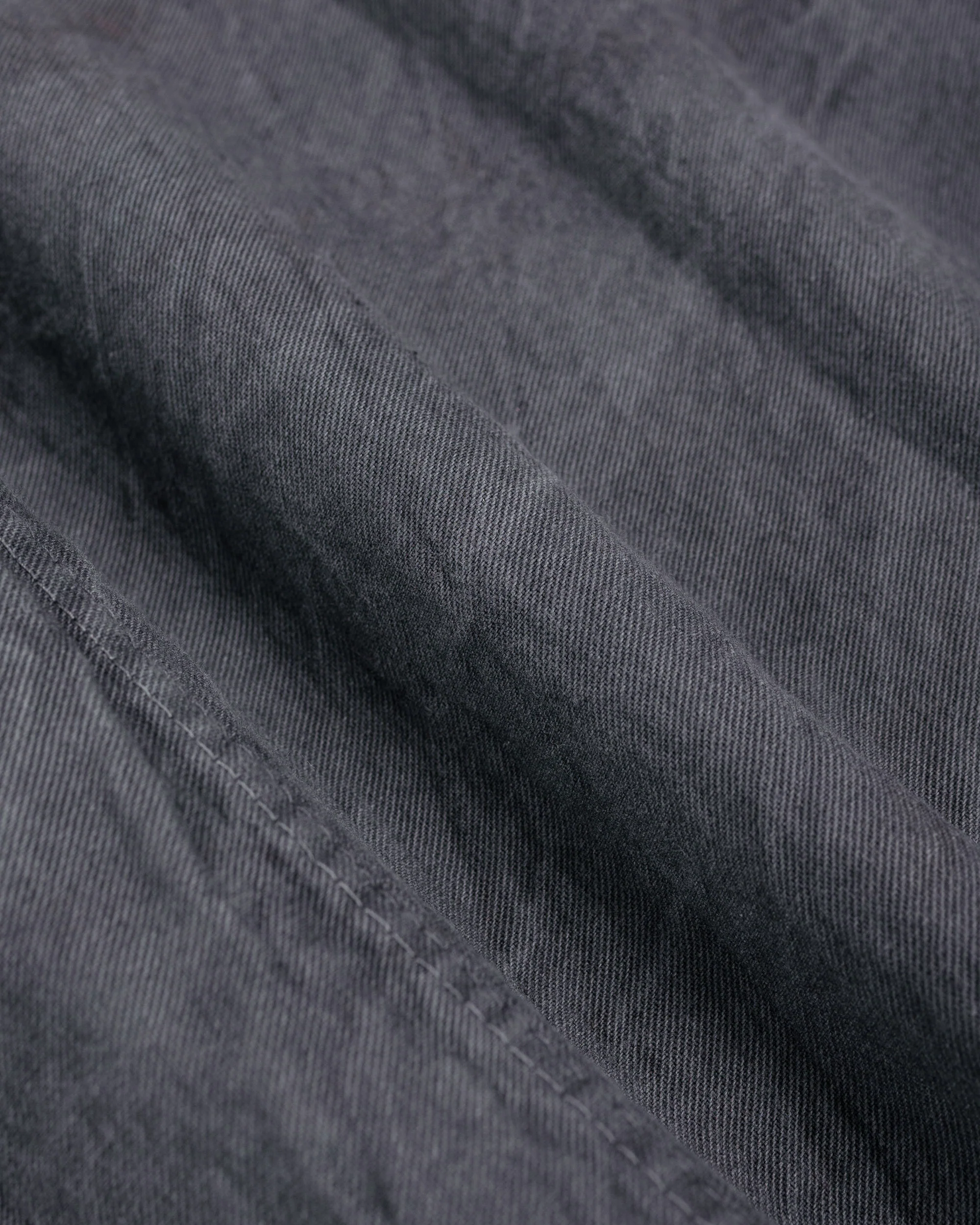 Tender Type 402 Two Birds Shirt Cotton Drop Cloth Grey Logwood - Image 6
