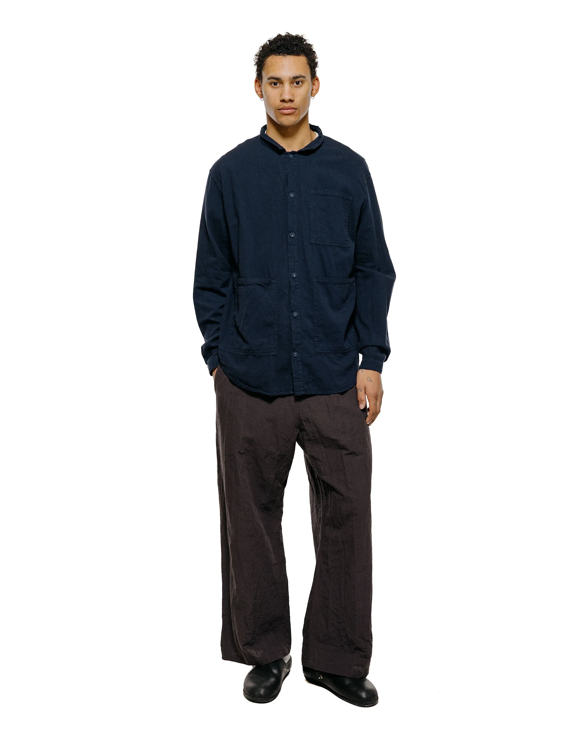 Tender Type 457 Frock Shirt Cotton Pyjama Hadal Blue - Image 4