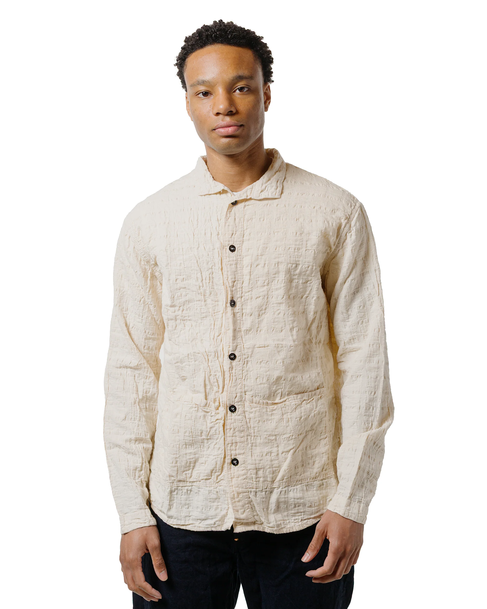 Tender Type 468 Flipped Collar Shirt Airbag Cambric Rinsed - Image 2