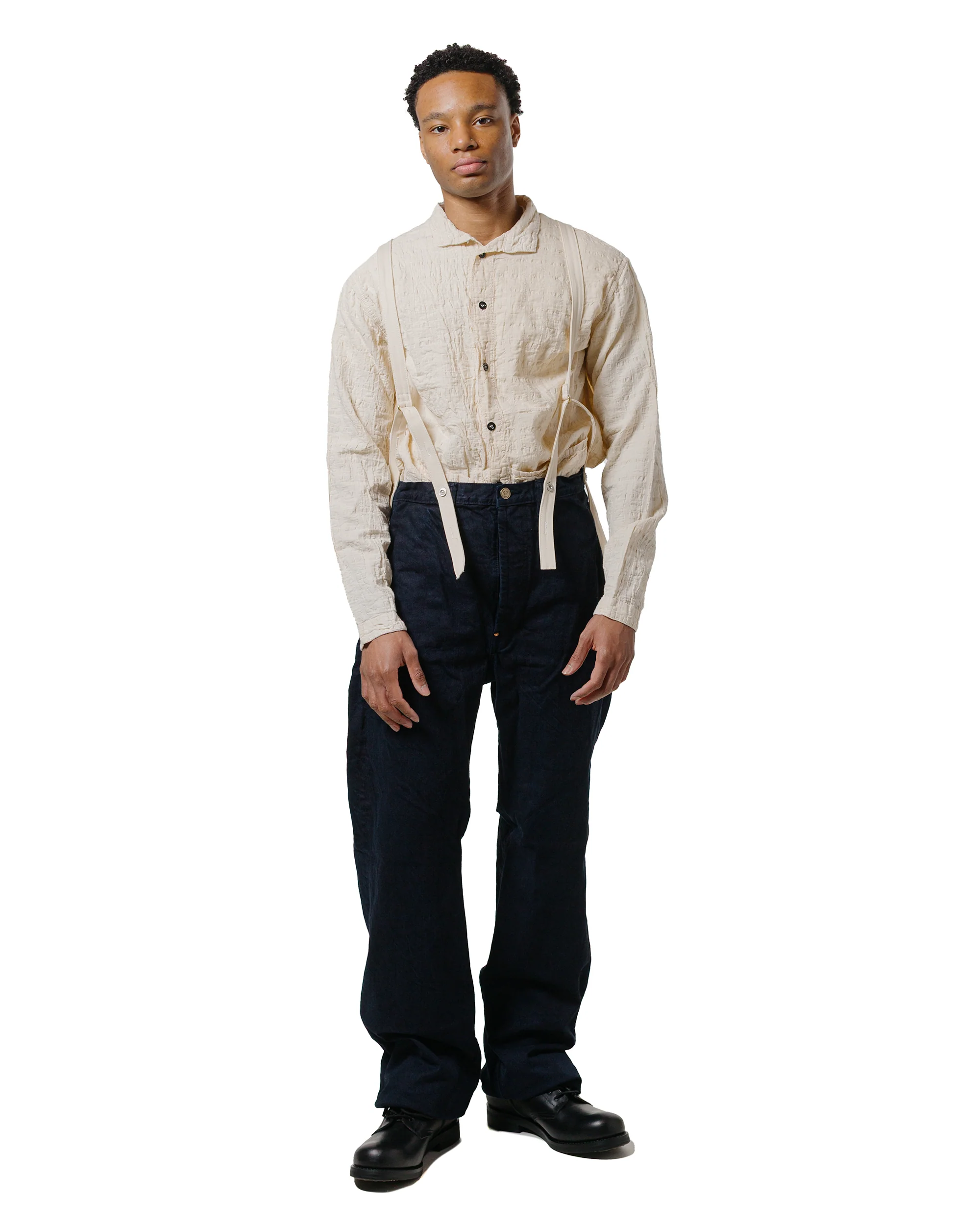 Tender Type 468 Flipped Collar Shirt Airbag Cambric Rinsed - Image 4