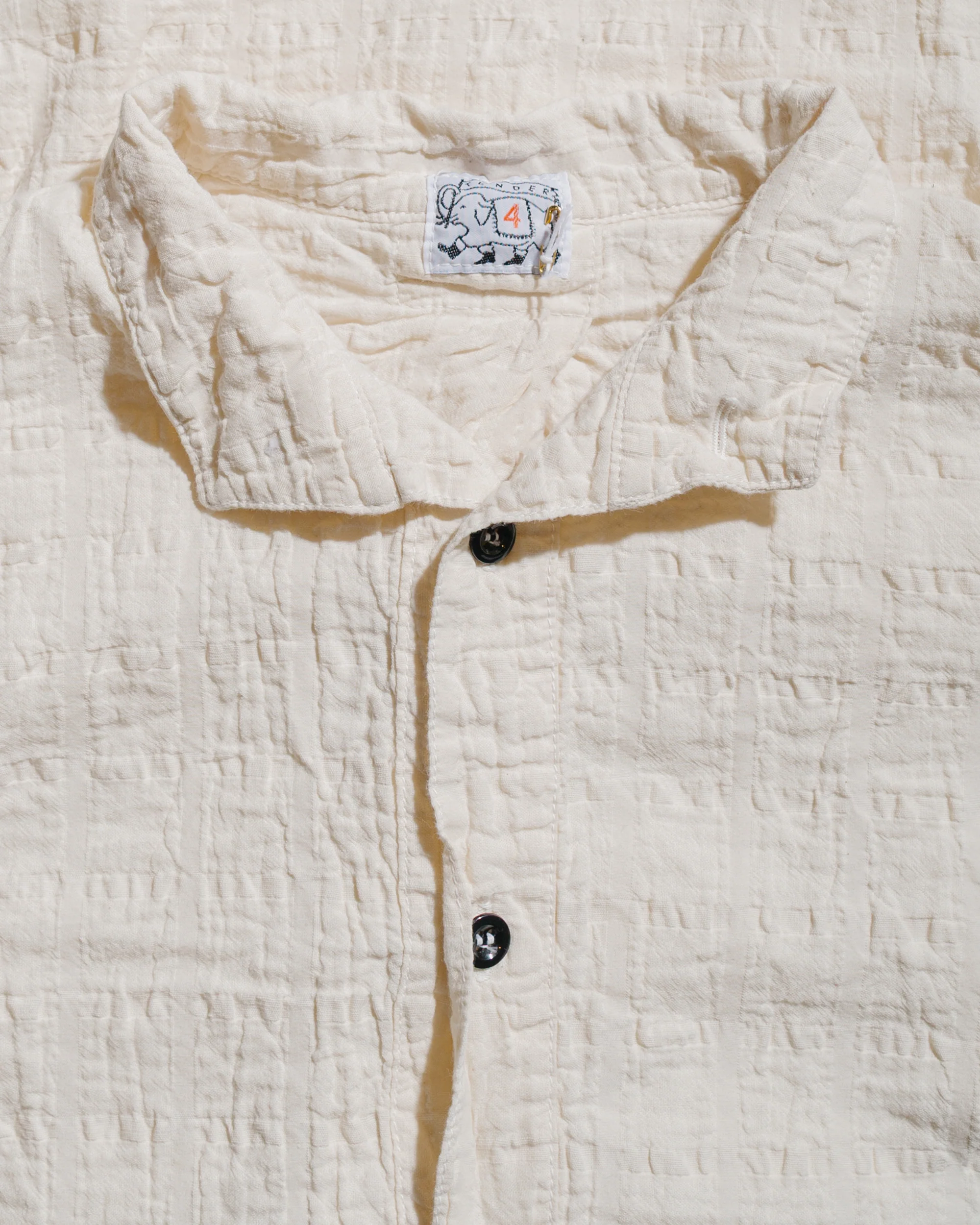 Tender Type 469 Short Sleeve Flipped Collar Shirt Airbag Cambric Rinsed - Image 5