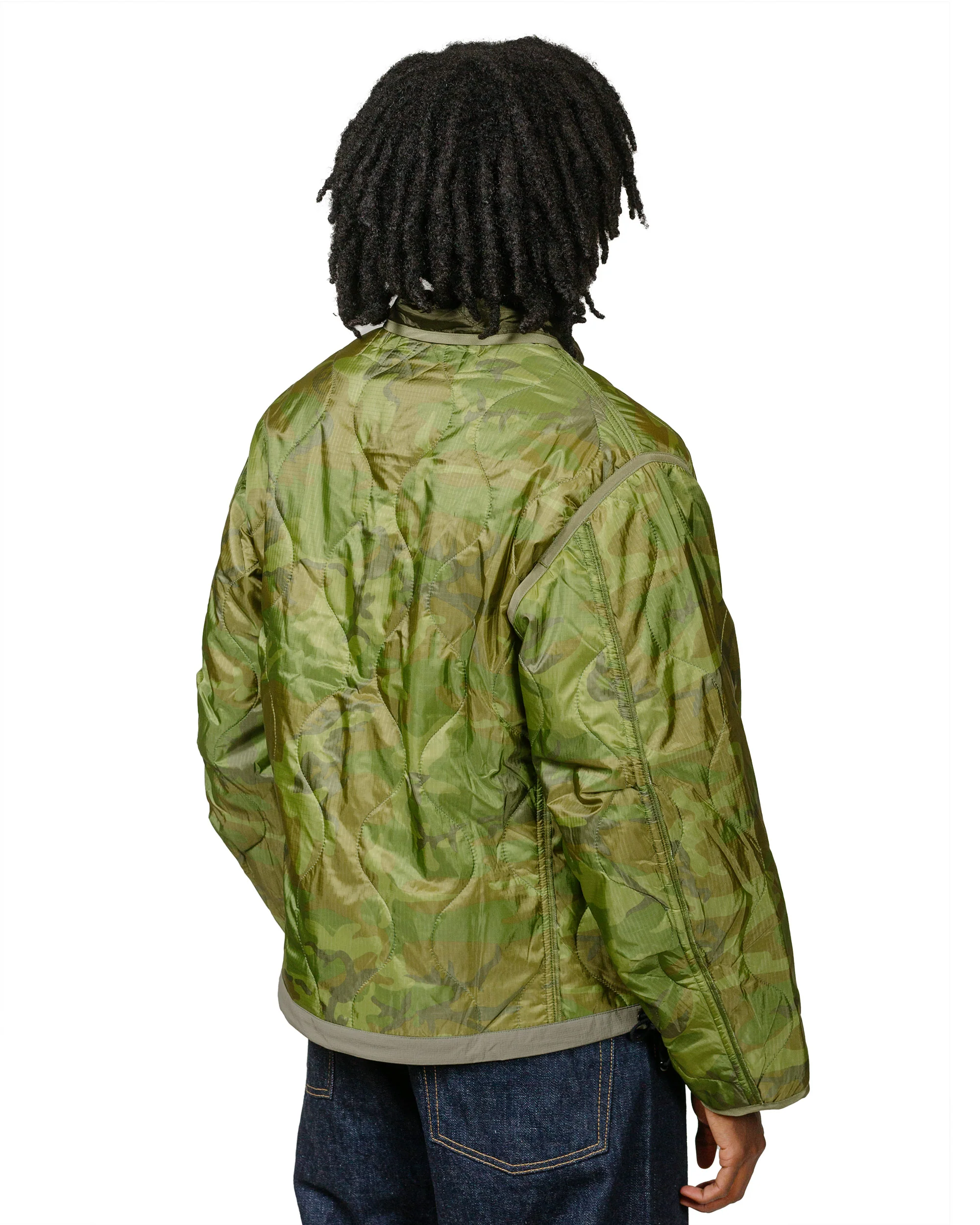 The Corona Utility CJ020 Combat Quilting Liner Jacket Green Leaf Camo - Image 3