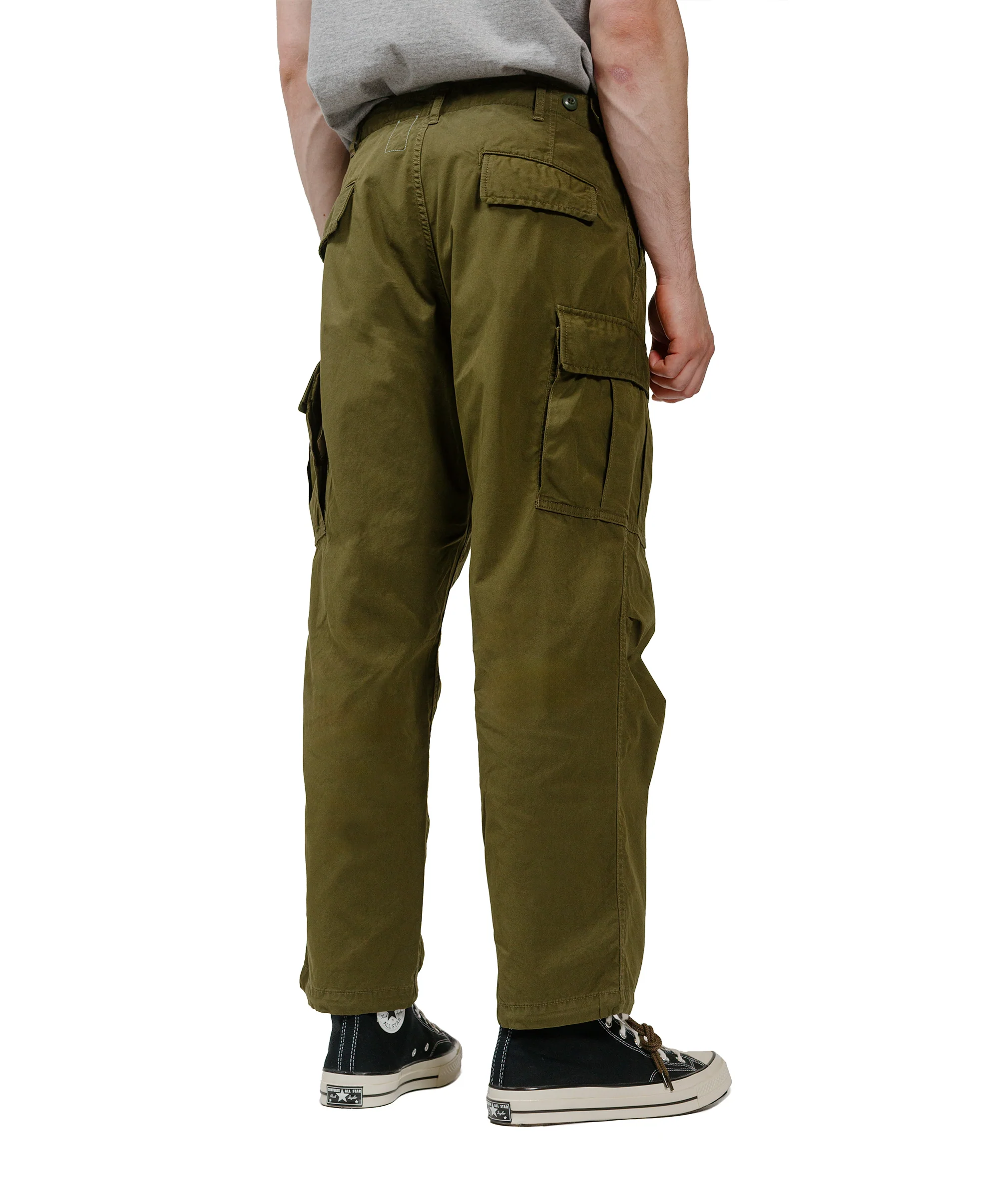 The Corona Utility FP006 Fatigue Slacks 'Jungle Slacks' Army Nylon/Cotton Blocks Olive Green - Image 3