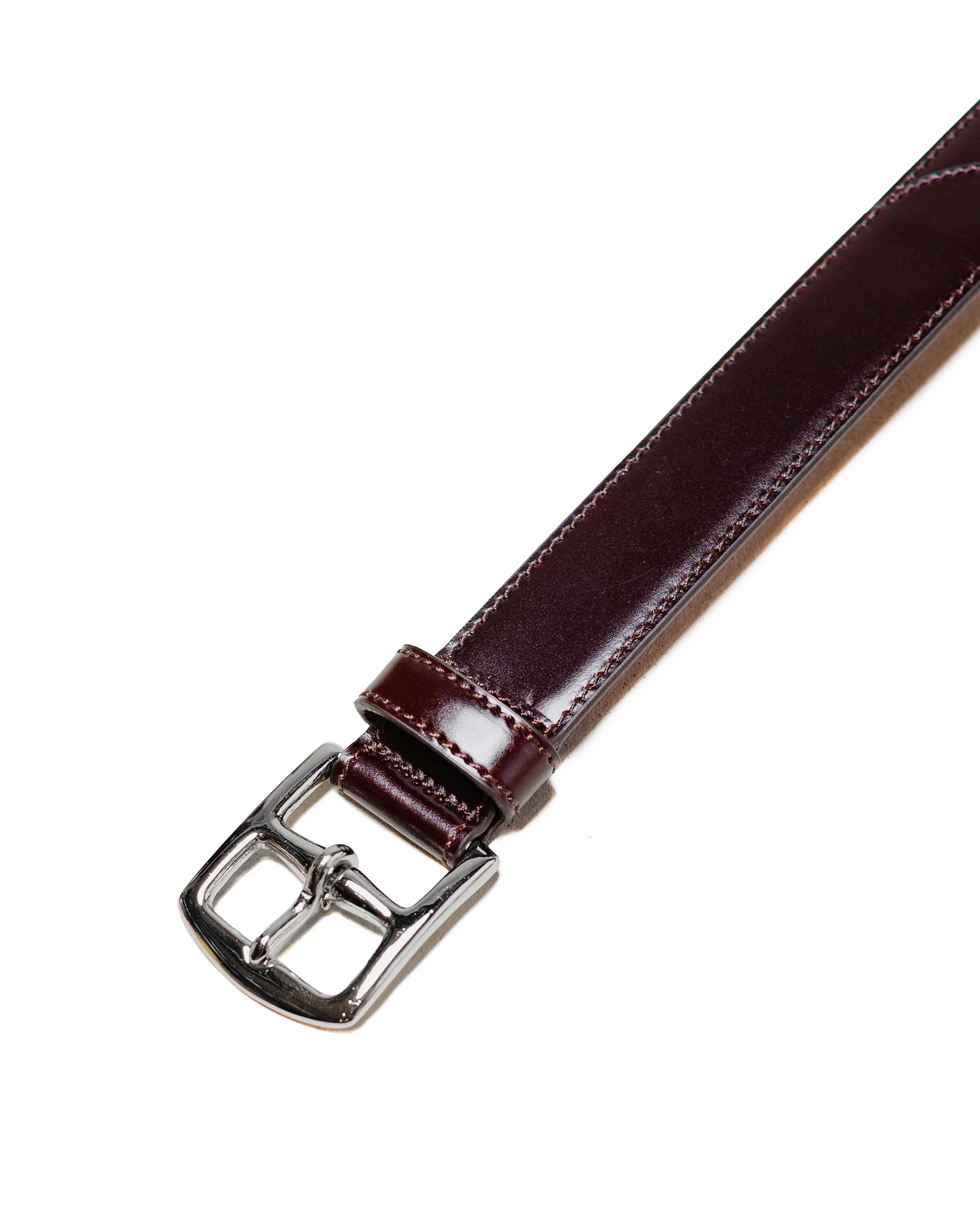 The Lakota House Harness Buckle Belt Burgundy - Image 2