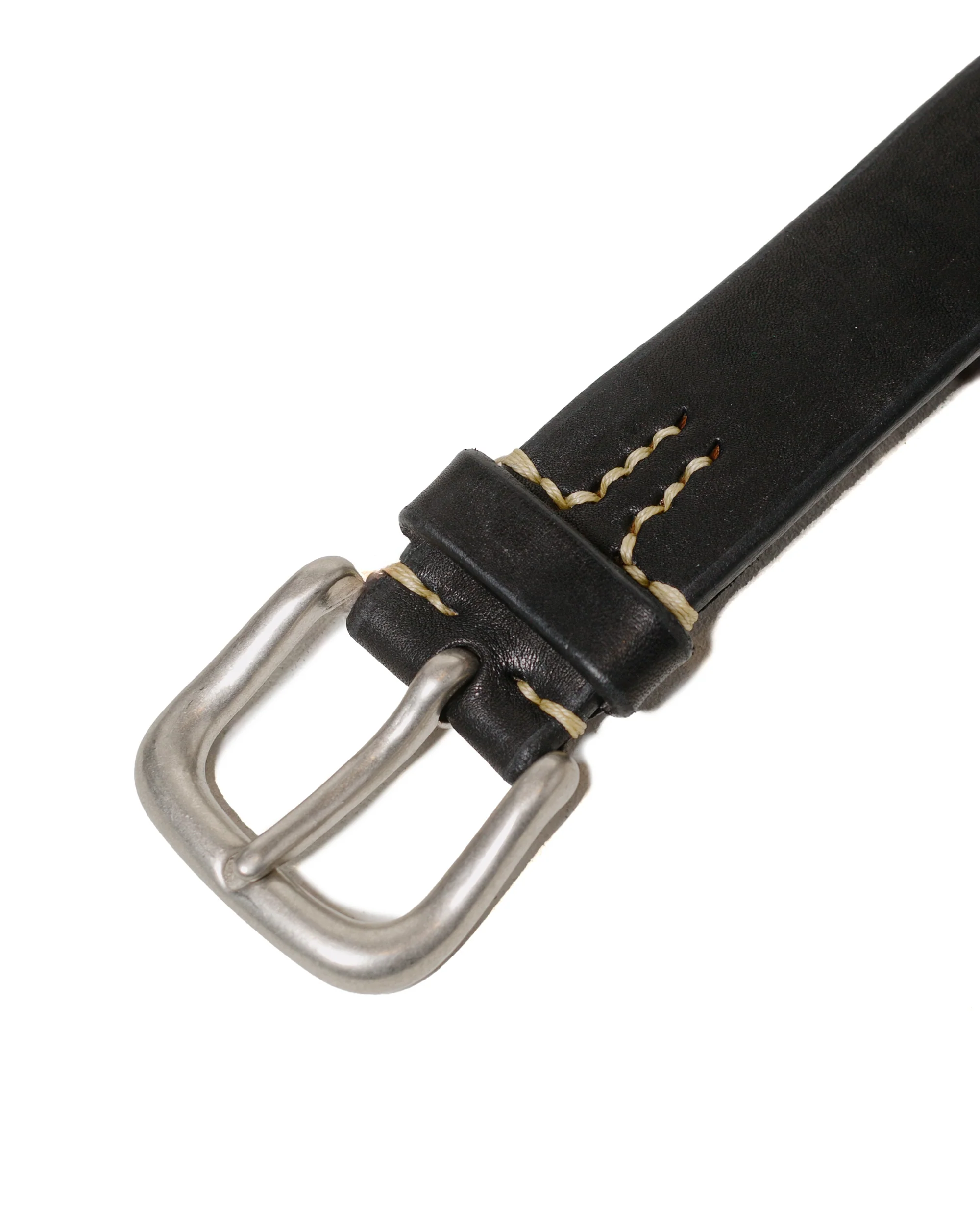 The Real McCoy’s MA17041 Joe McCoy Bend Leather Belt Black - Image 2