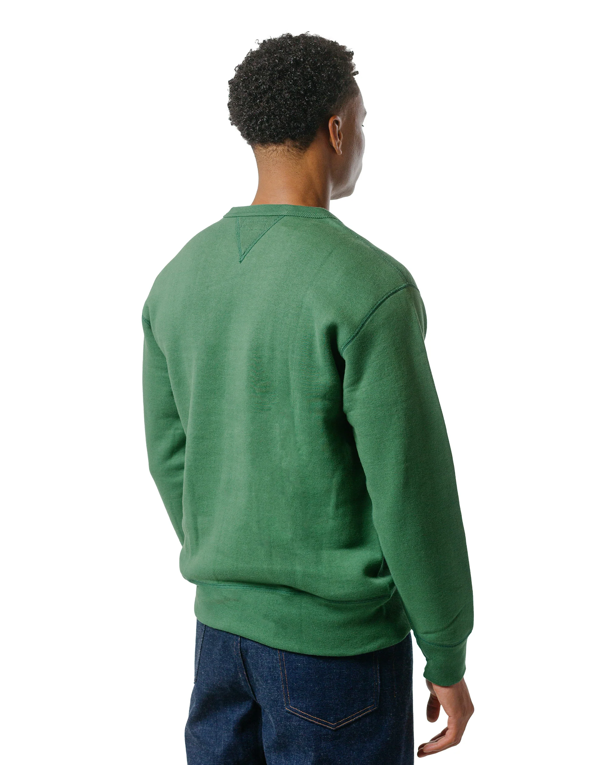 The Real McCoy’s MC13111 10 oz. Loopwheel Crewneck Sweatshirt Shamrock - Image 3