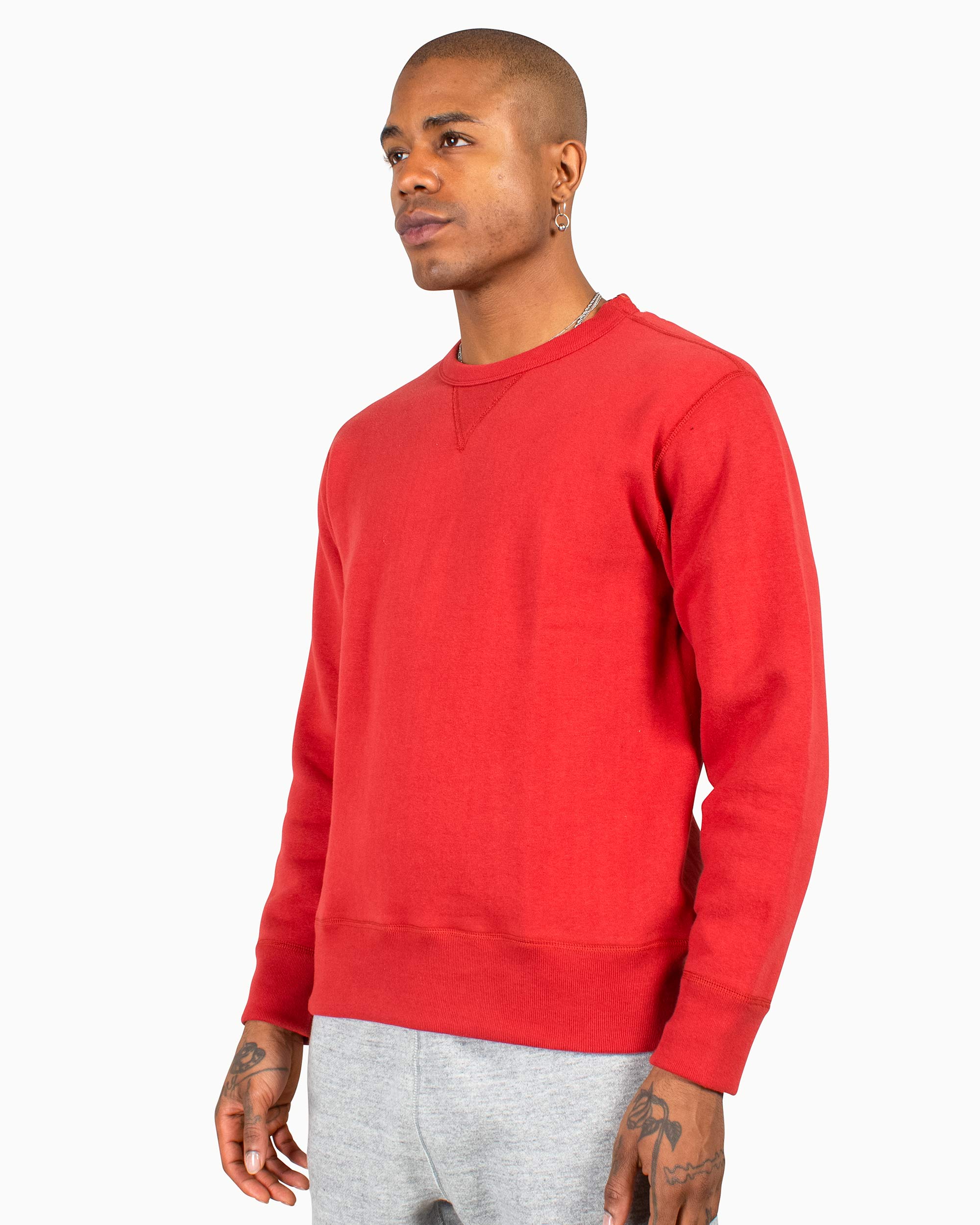 The Real McCoy’s MC13111 Sweatshirt / Loop Wheel Cherry - Image 4