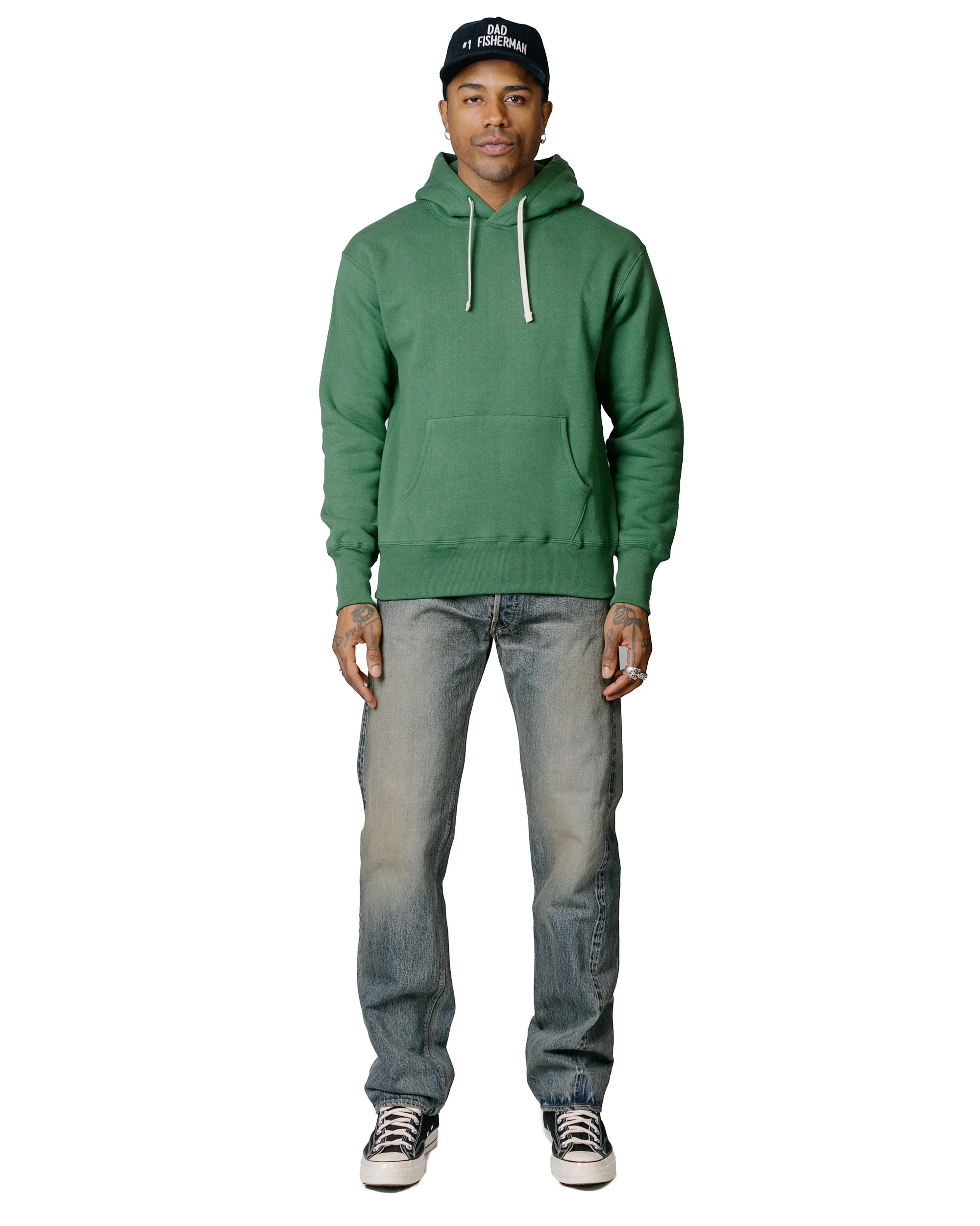 The Real McCoy’s MC19124 10 oz. Loopwheel Parka Shamrock - Image 4