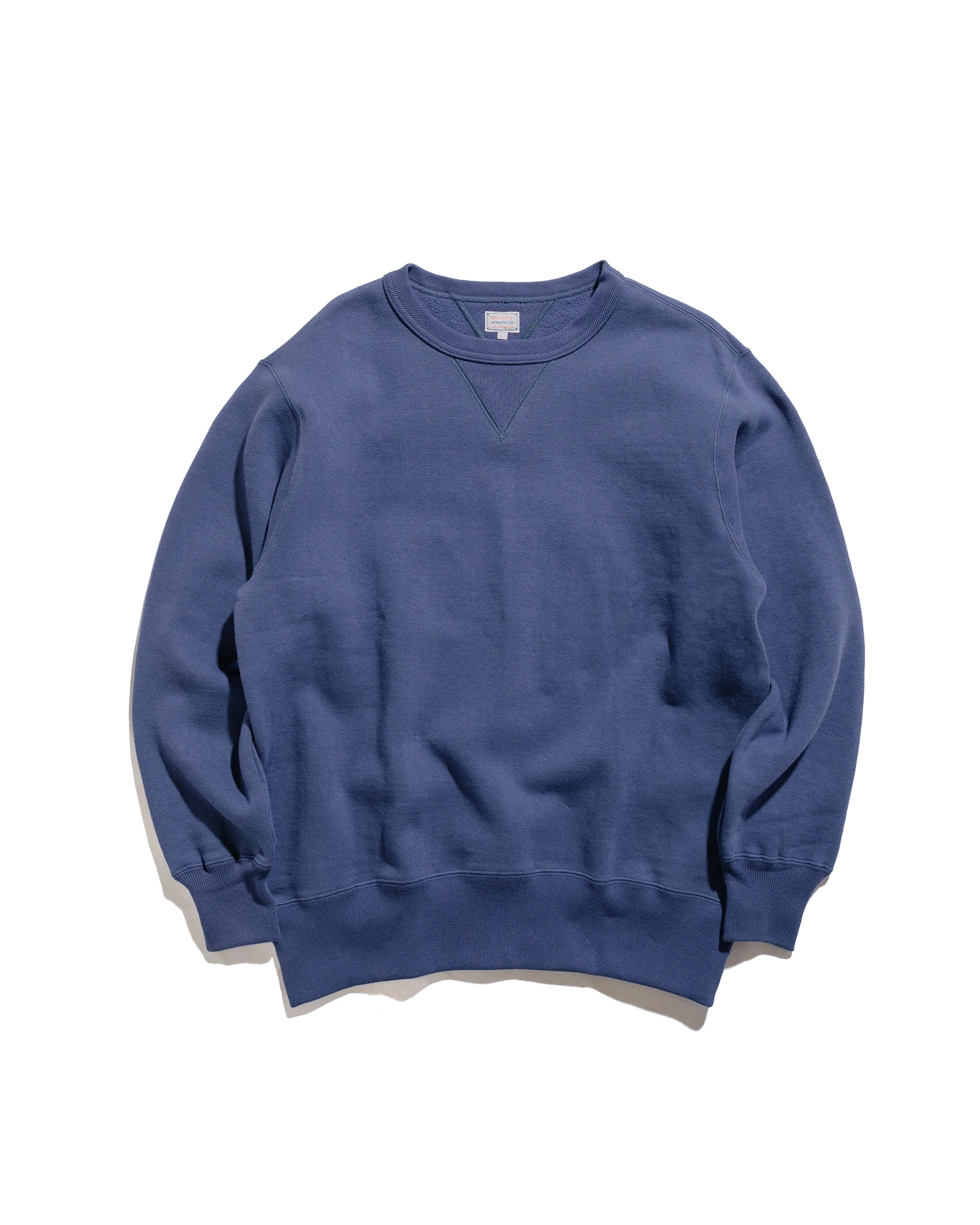 The Real McCoy’s MC24113 10 Oz. Loopwheel Crewneck Sweatshirt MQ Navy