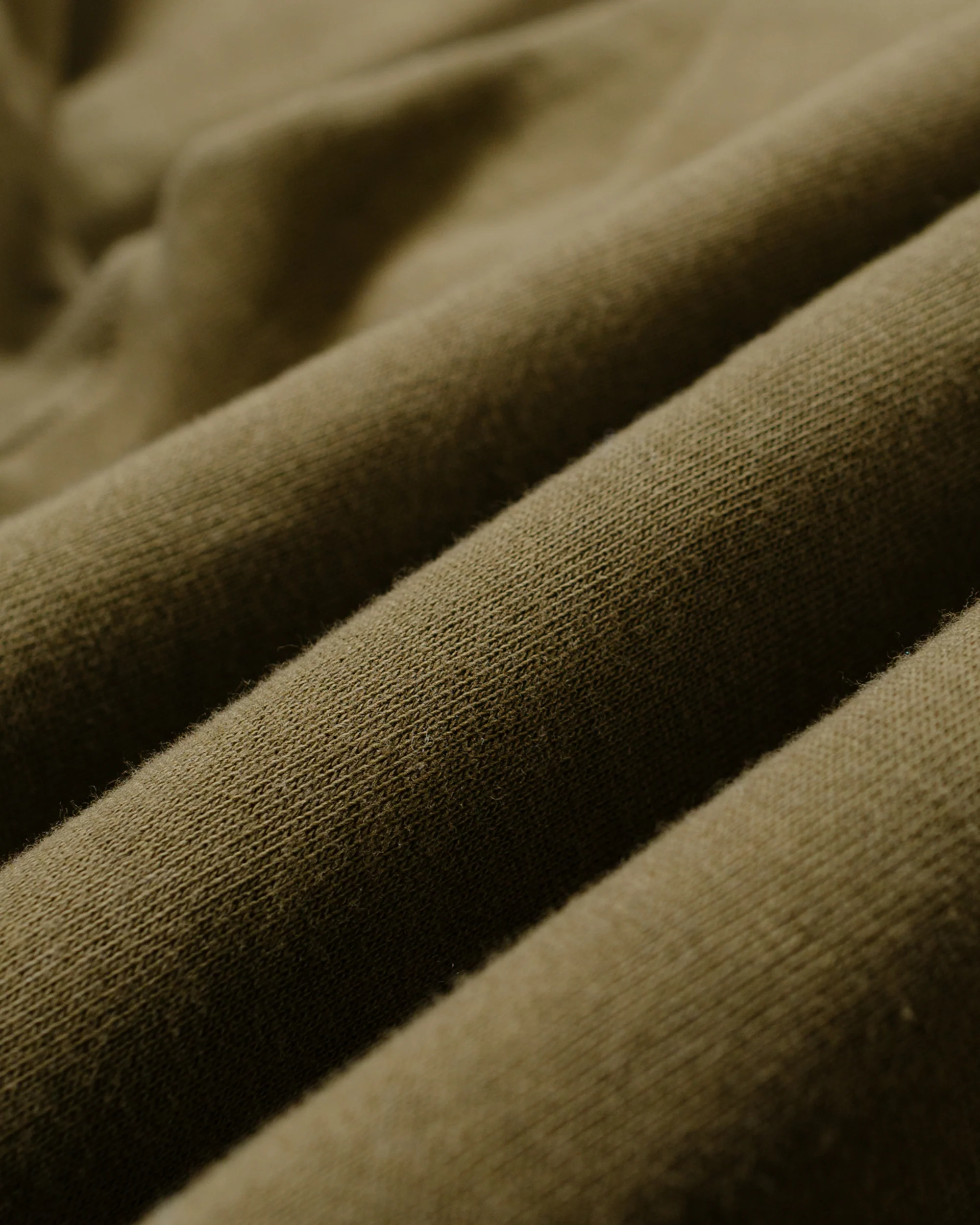 The Real McCoy’s MC24113 10 Oz. Loopwheel Crewneck Sweatshirt Olive - Image 6