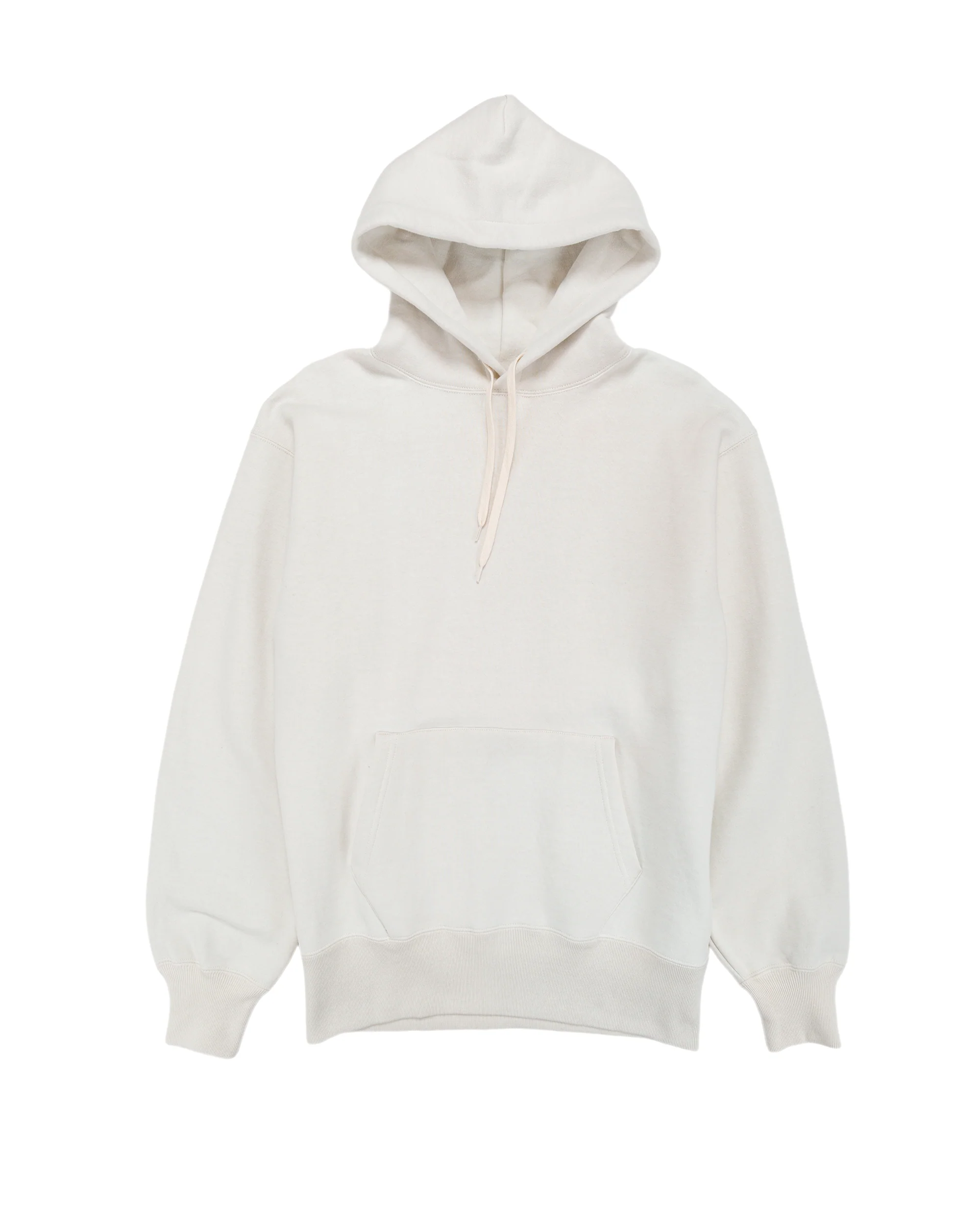 The Real McCoy’s MC24114 10 Oz. Loopwheel Hooded Sweatshirt Milk