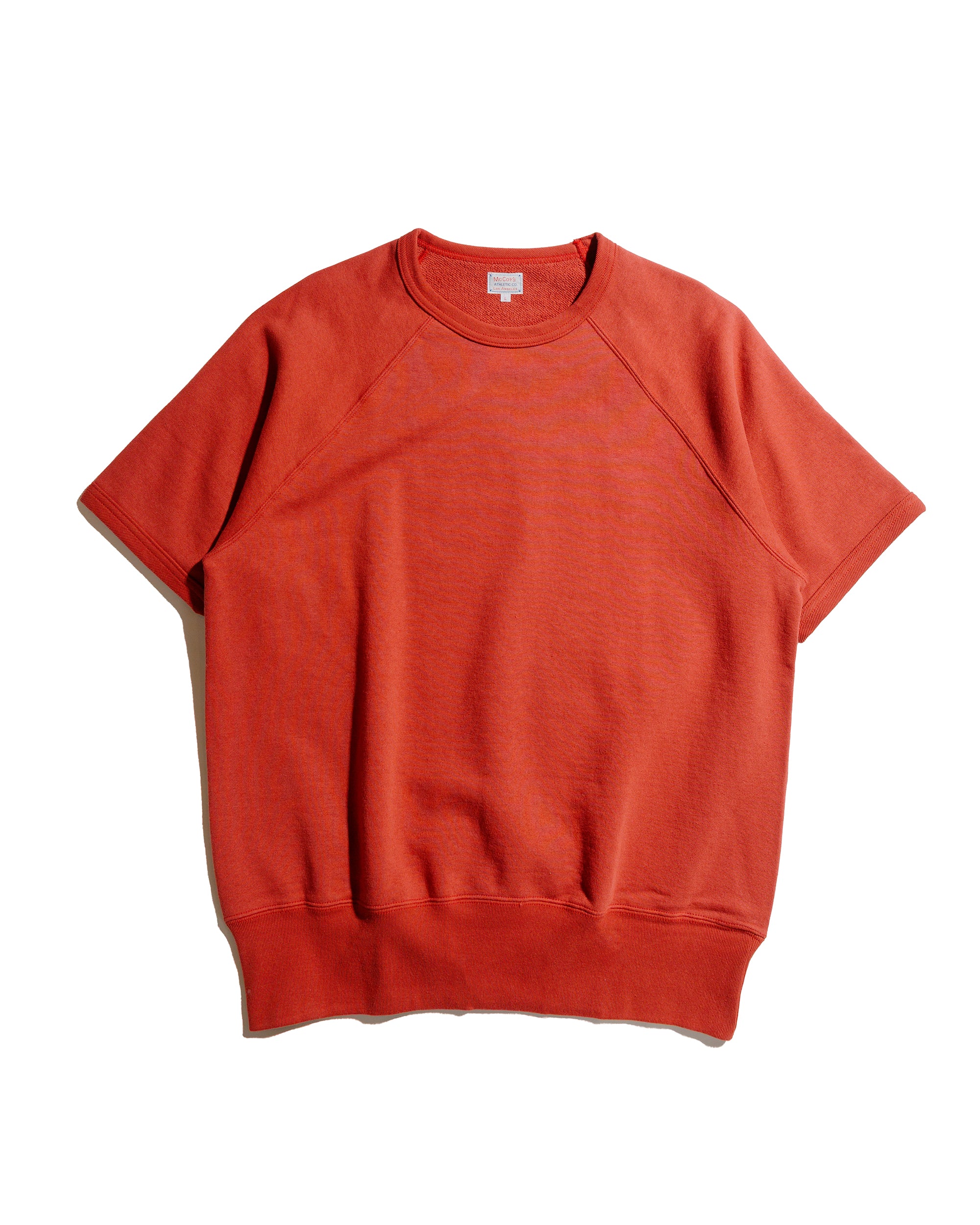 The Real McCoy’s MC24120 9 Oz. Loopwheel S/S Sweatshirt Cherry