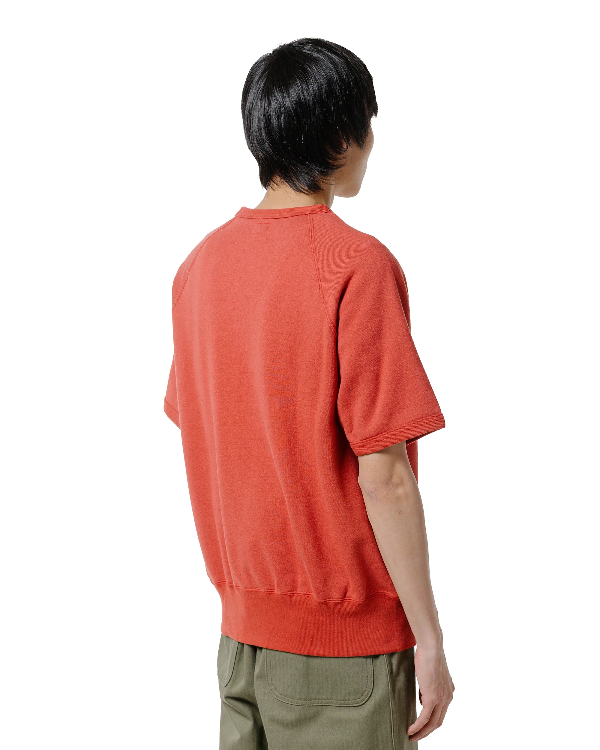 The Real McCoy’s MC24120 9 Oz. Loopwheel S/S Sweatshirt Cherry - Image 3