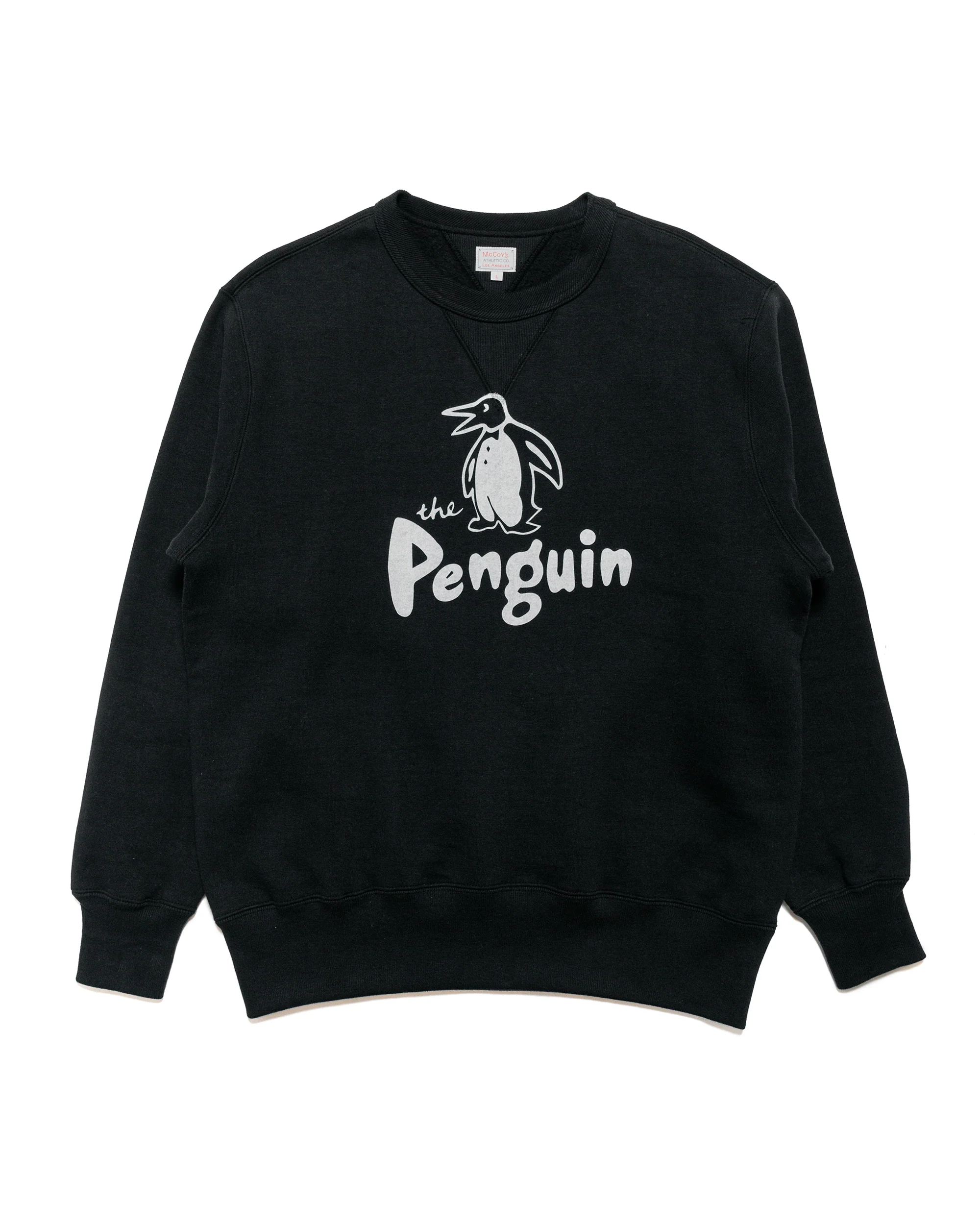 The Real McCoy’s MC24125 Loopwheel Sweatshirt / Penguin Black