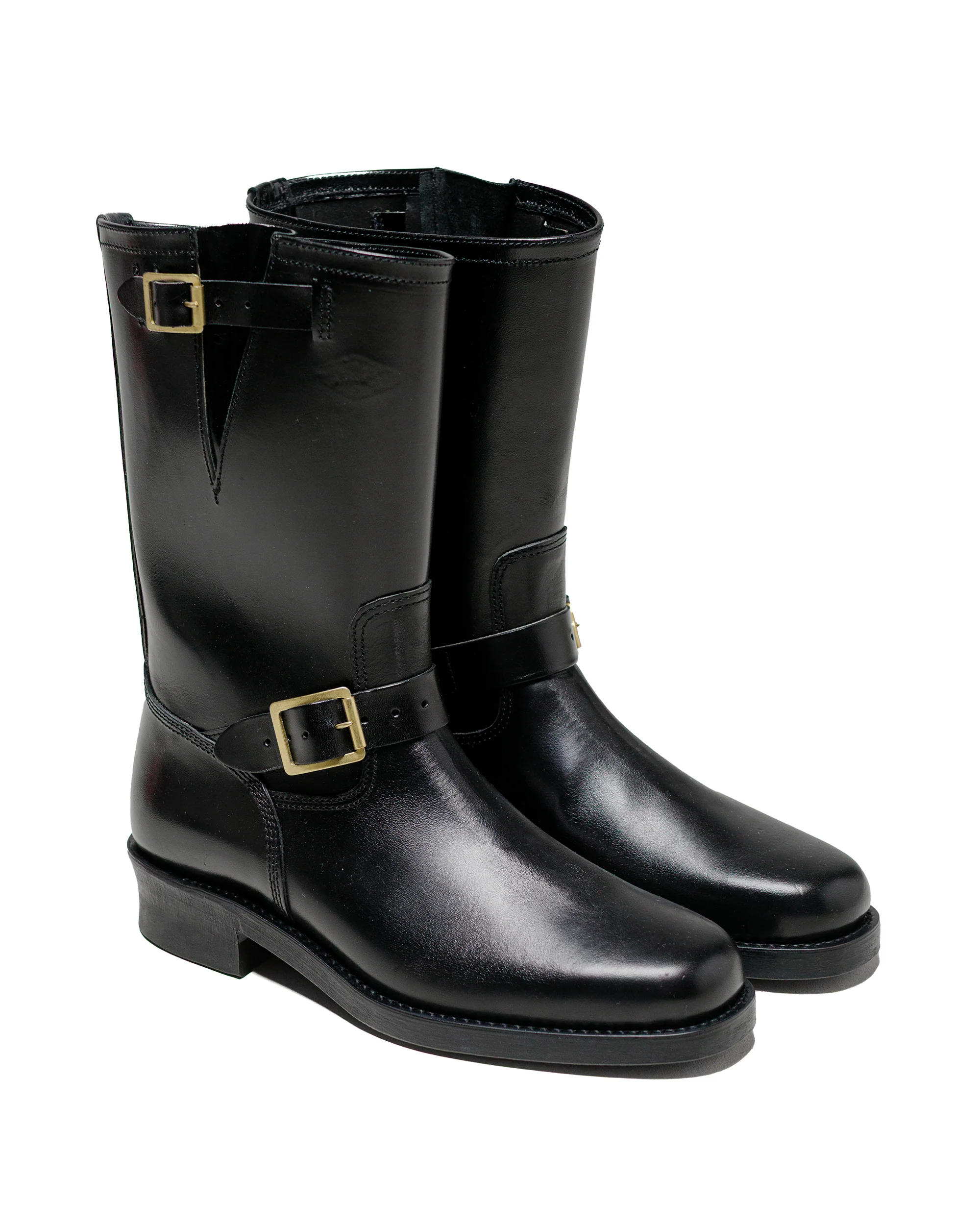 The Real McCoy's BA23101 Buco Narrow Engineer Boots / Buttock Black - Image 2