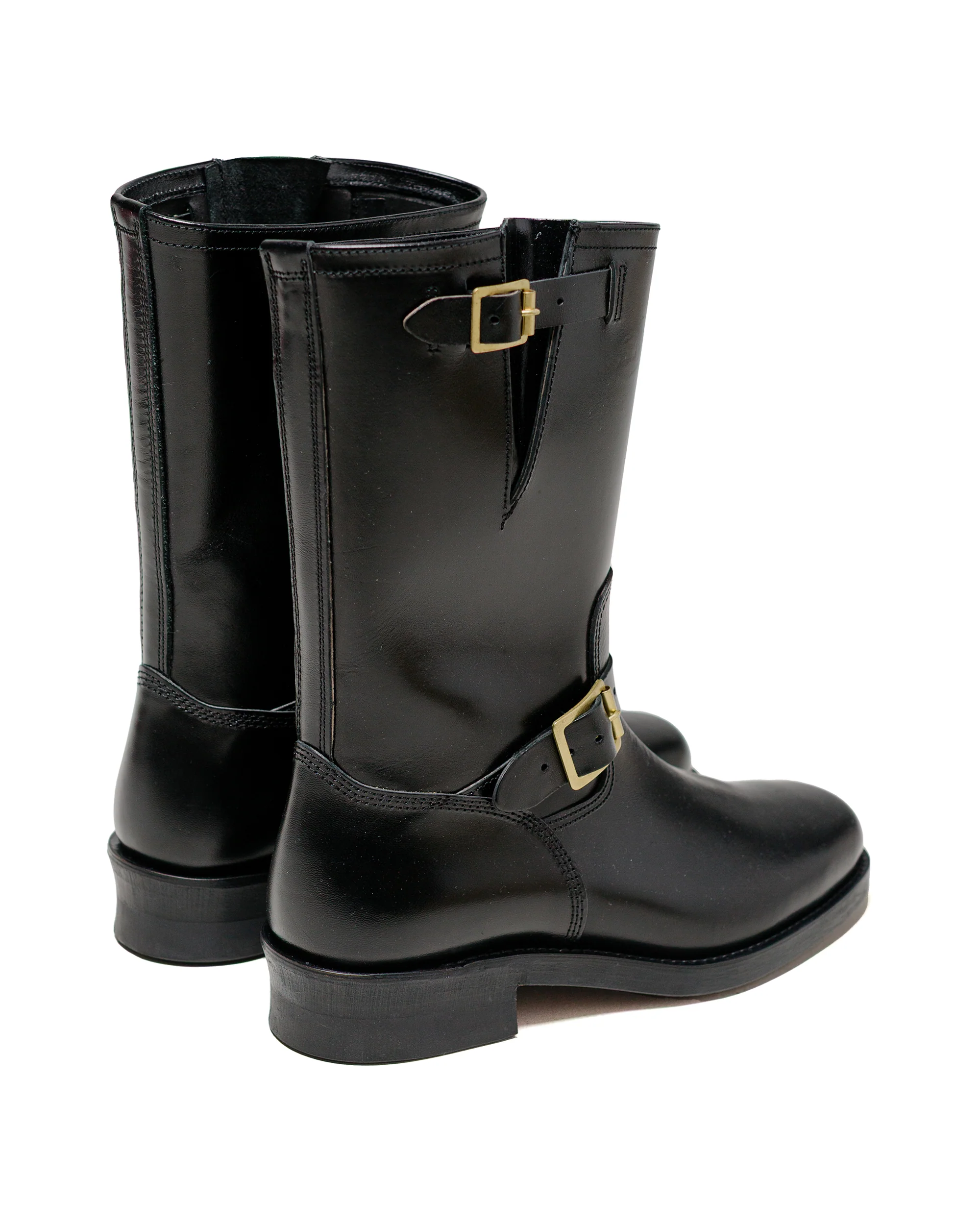 The Real McCoy's BA23101 Buco Narrow Engineer Boots / Buttock Black - Image 3
