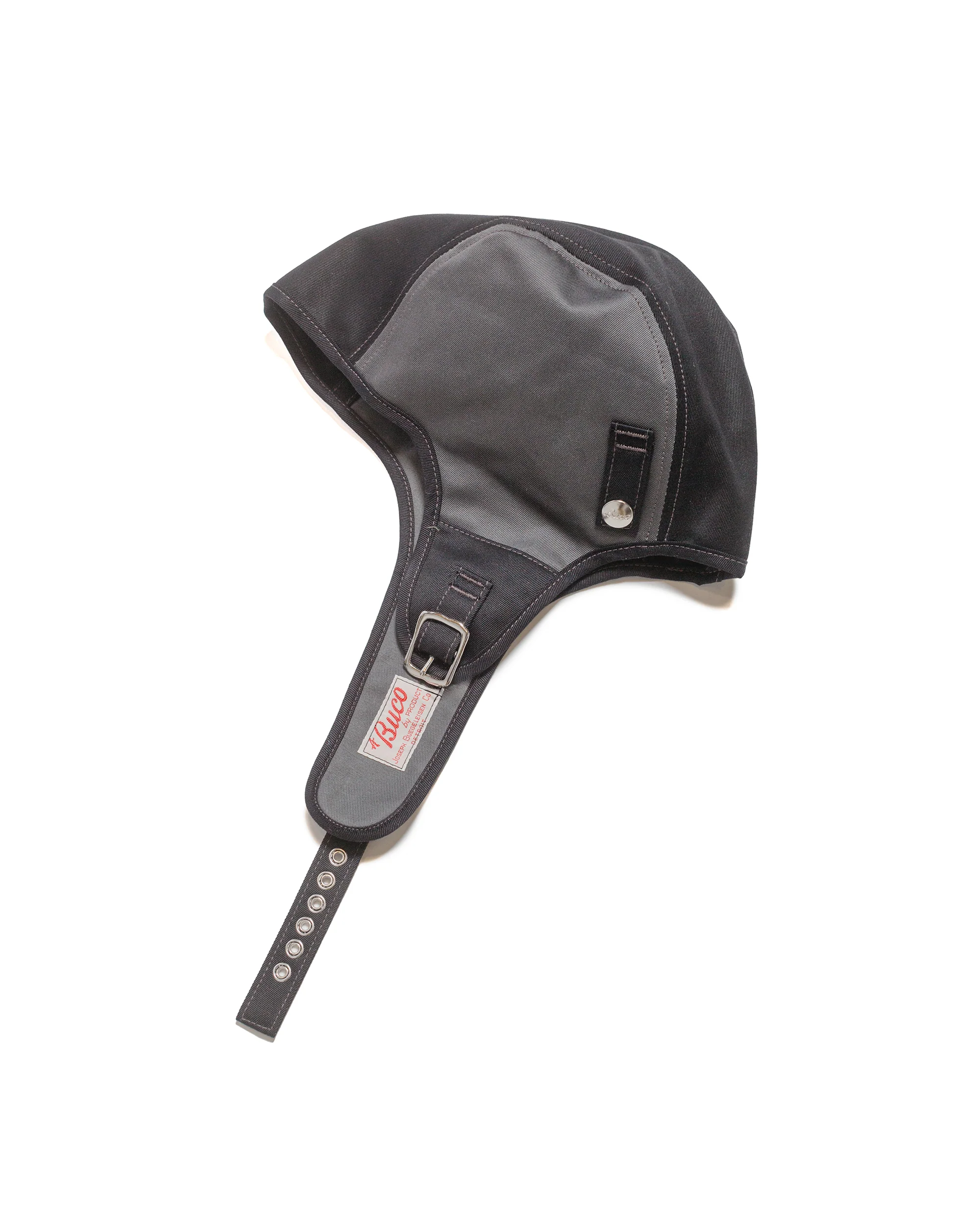 The Real McCoy's BA24002 Buco Cotton-Twill Rider's Helmet Black - Image 2